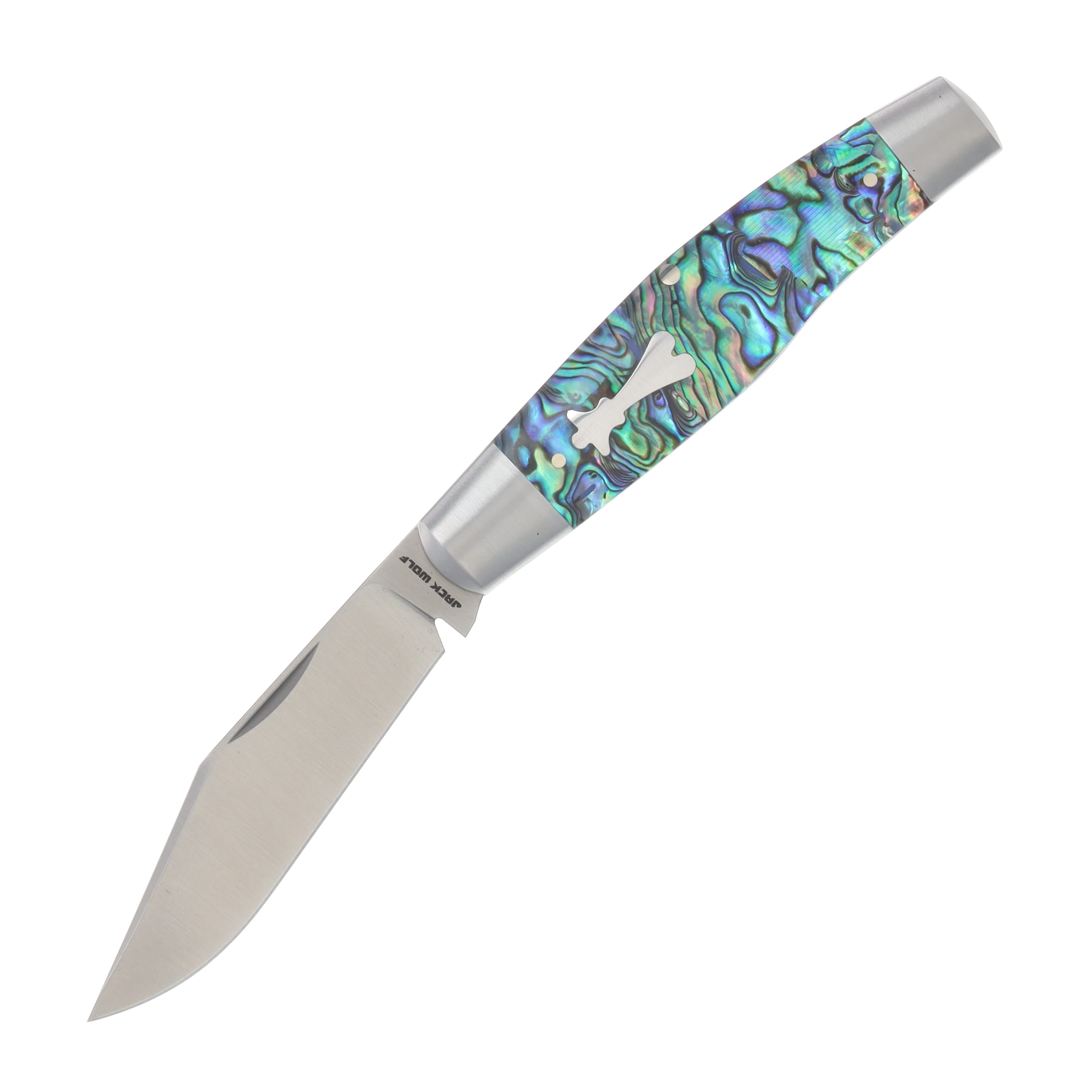 Jack Wolf Stockman Abalone Folding Knife STOCK-01-ABALONE View 1
