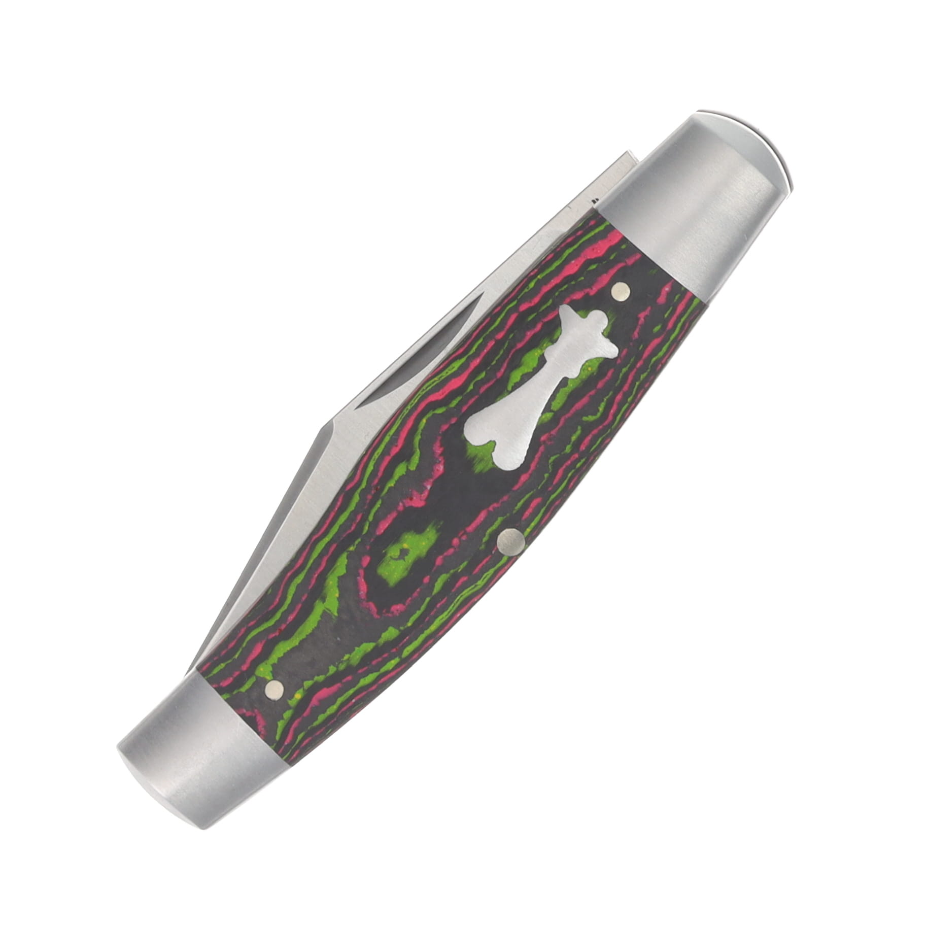 Jack Wolf Stockman CamoCarbon Watermelon Sugar Folding Knife STOCK