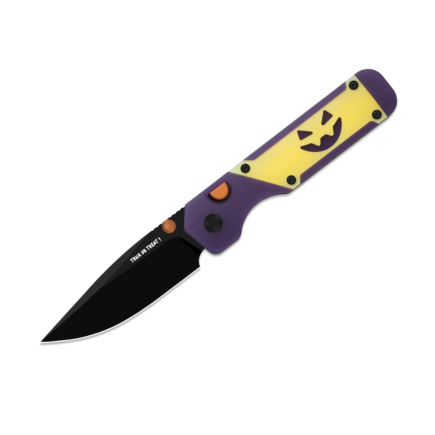 Kizer Halloween 2026 Militaw 3.1 Framelock Folding Knife Black PVD M390/Purple G-10 & Acrylic KI3634.31BDHW1 View 2