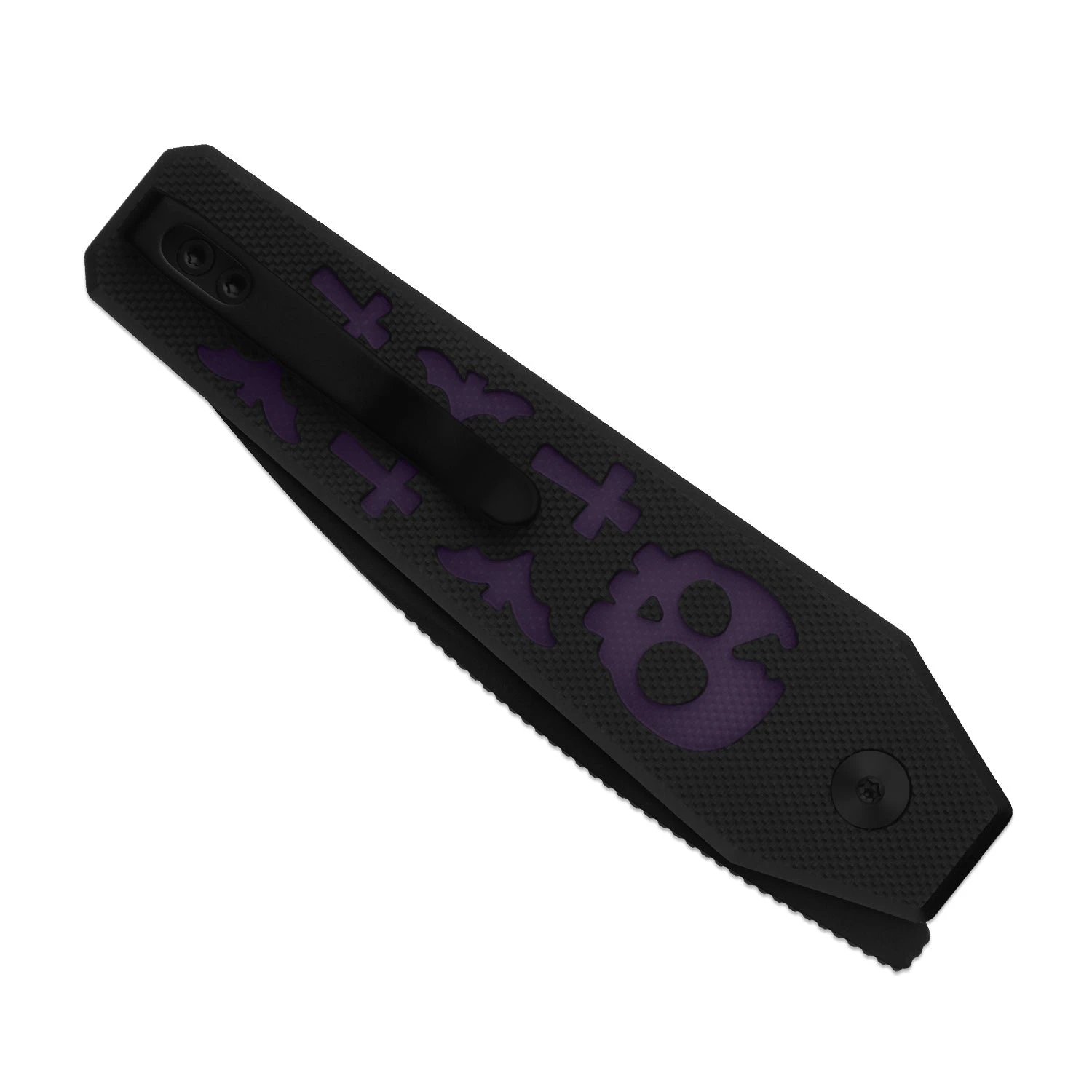 Kizer Halloween 2026 Tomb Button Lock Folding Knife PVD Nitro V/Glow in the Dark G-10 V3692HW2 View 9