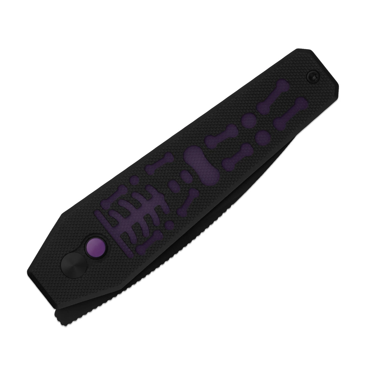 Kizer Halloween 2026 Tomb Button Lock Folding Knife PVD Nitro V/Glow in the Dark G-10 V3692HW2 View 7