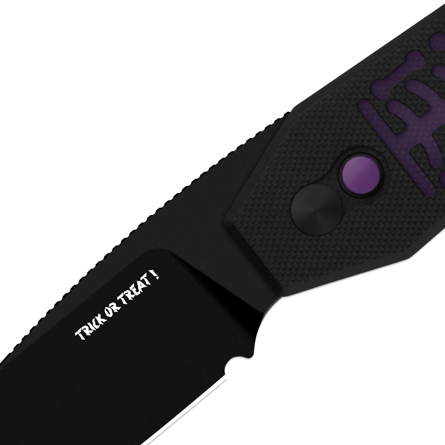 Kizer Halloween 2026 Tomb Button Lock Folding Knife PVD Nitro V/Glow in the Dark G-10 V3692HW2 View 5