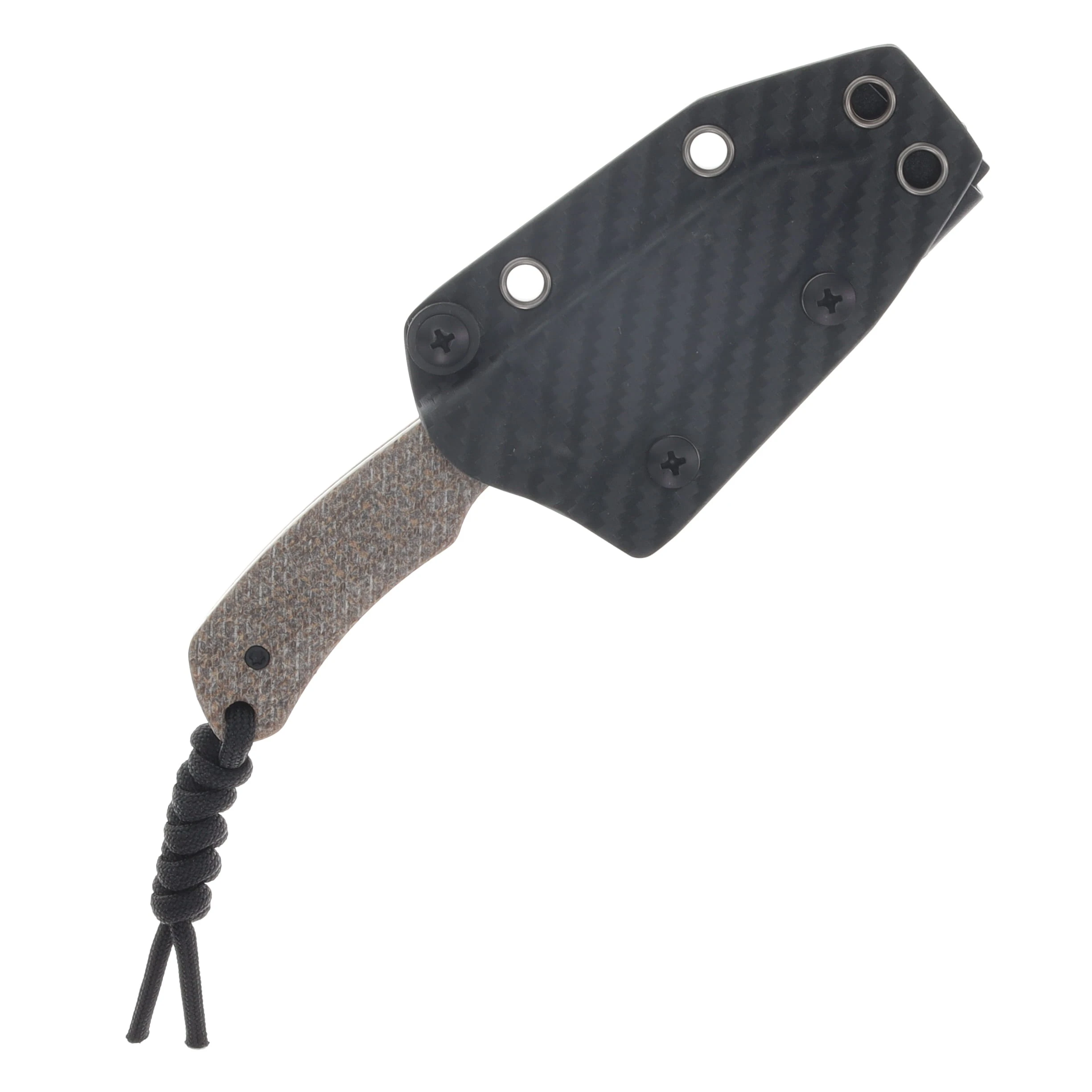 Kizer Field Mouse Fixed Blade Knife Acid Wash 3-Layer Composite Blade/Glow In The Dark Canvas Micarta 1135A2 View 5
