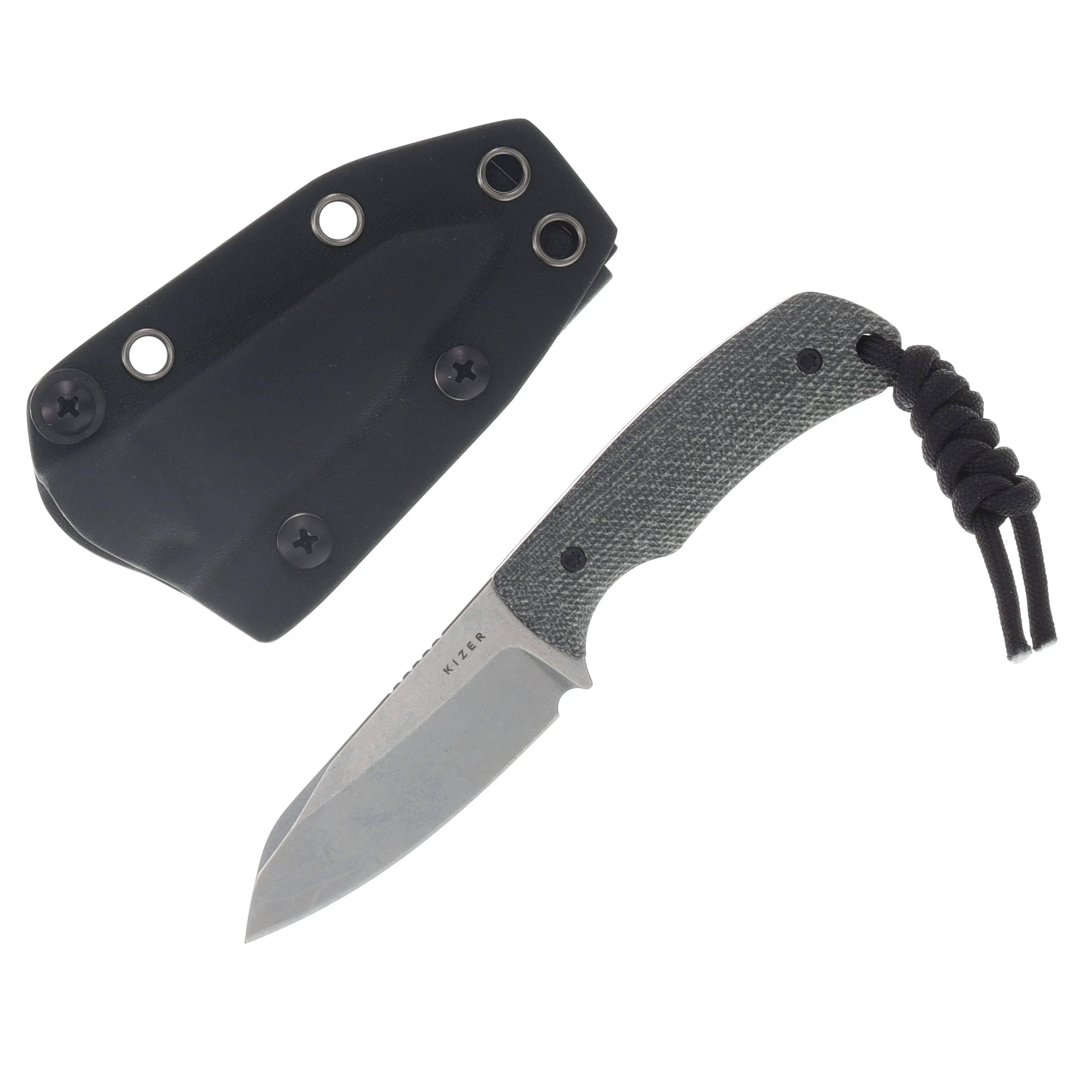Kizer Field Mouse Fixed Blade Knife Satin 14C28N/Black Norplex Ultrex Micarta 1135A3 View 1