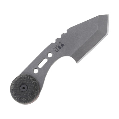 TOPS Knives 3 Bros Fixed Blade Neck Knife 2in Tumble Finish Tanto View 3