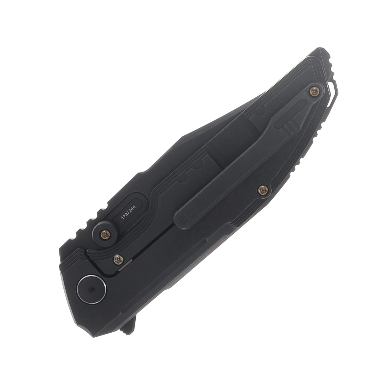 WE Knife Co Army Inspired Muster Folder Black Titanium Handle Black SW M390 Blade WE23058-1 View 6