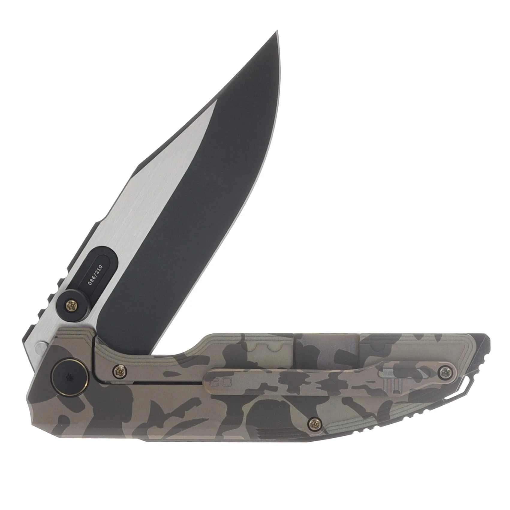WE Knife Co Army Inspired Muster Folder Desert Terrain Handle Black SW M390 Blade WE23058-3 View 4