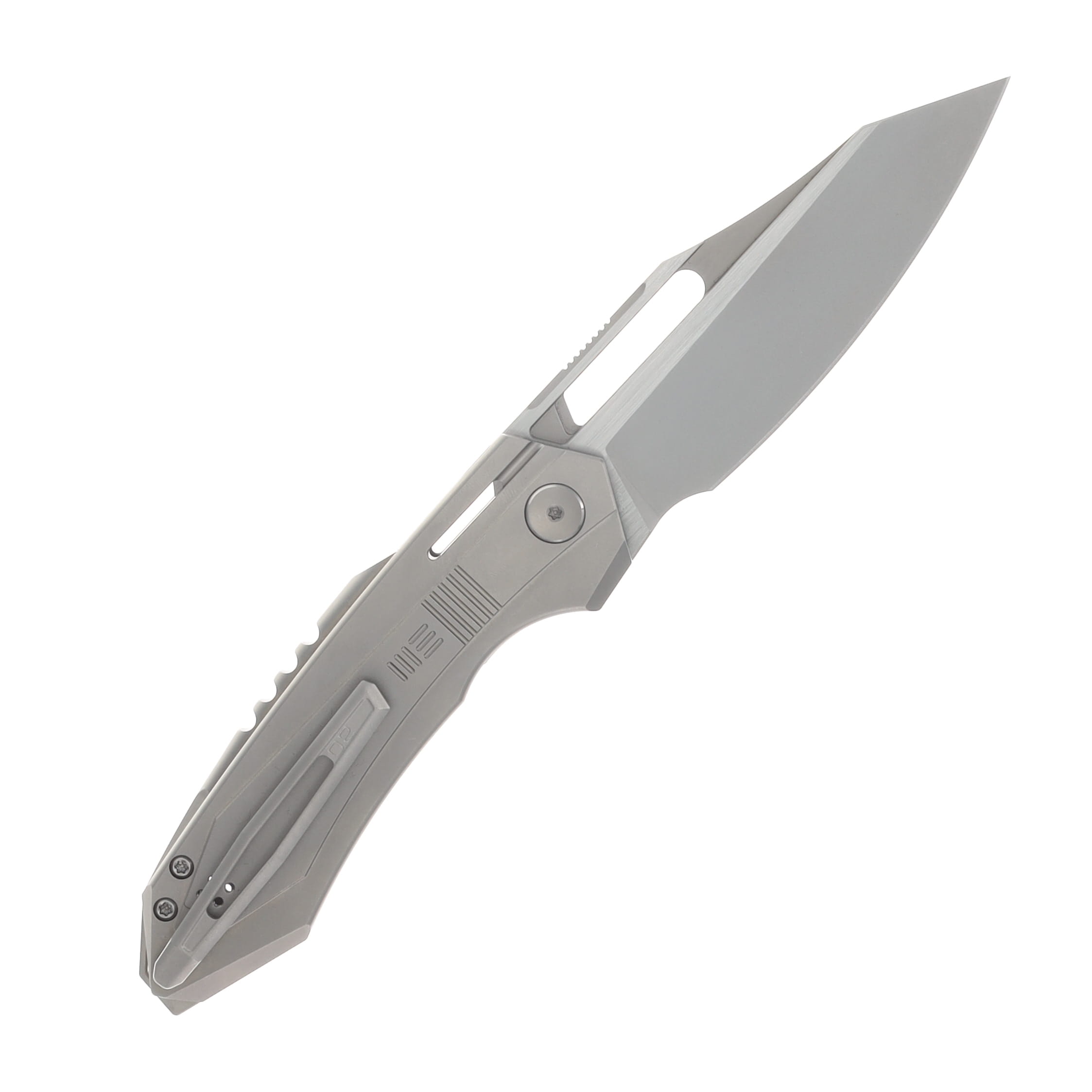 WE Knife Co Air Force Inspired Bogey Folder Gray Titanium Handle SW M390 Blade WE23088-2 View 2