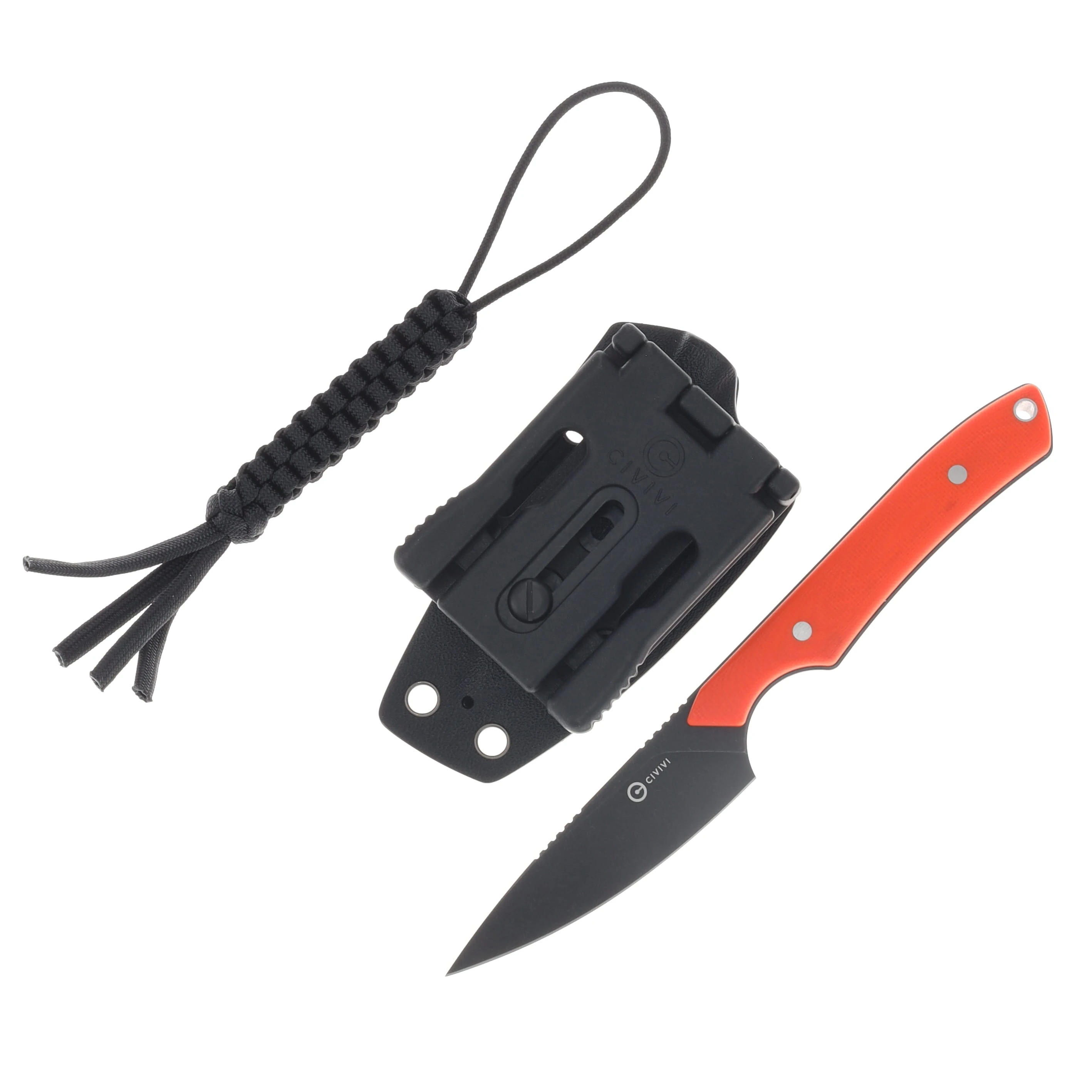 CIVIVI High Grass Field Fixed Knife Orange G-10 Handle Black SW 14C28N Blade C25084-1 View 2