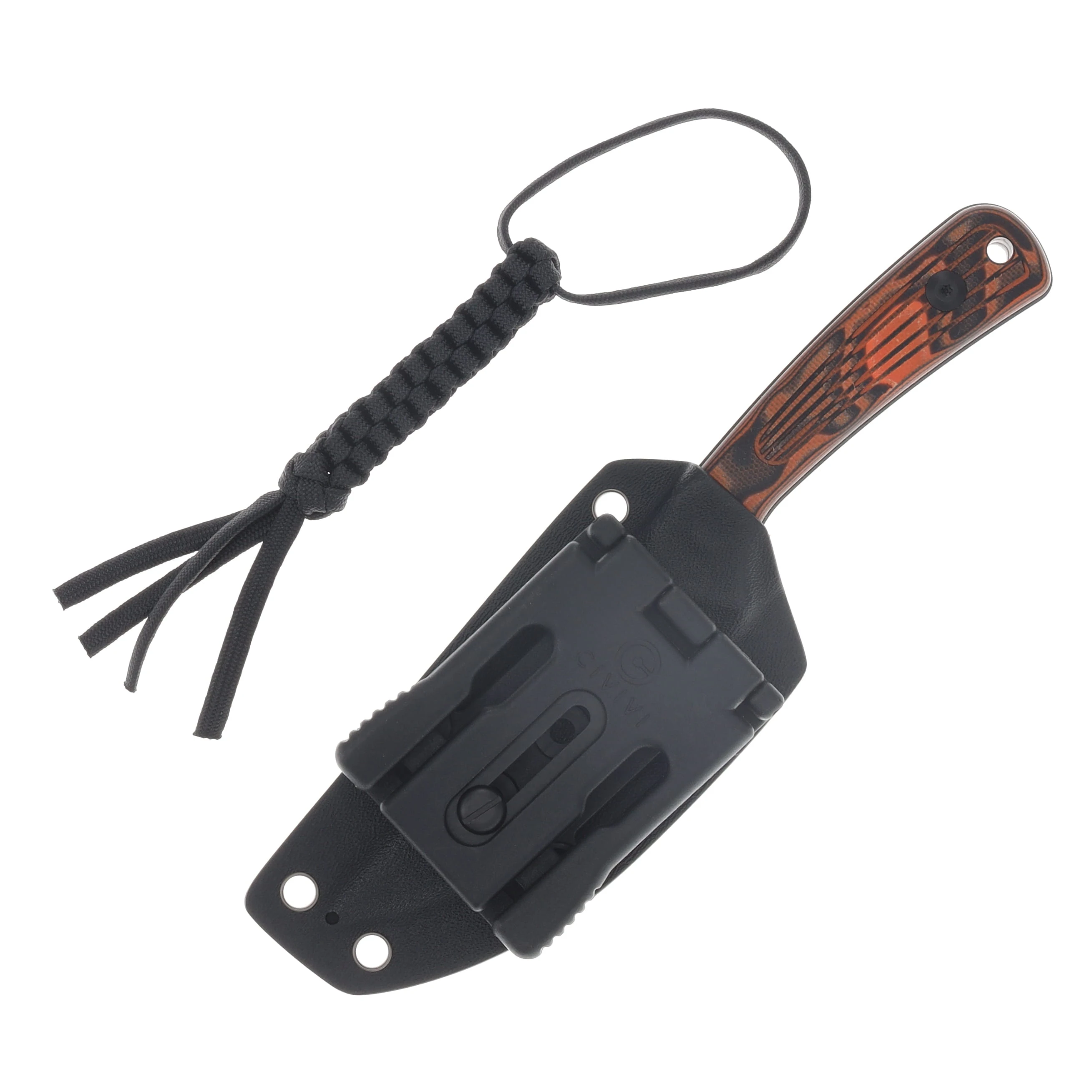 CIVIVI Carveth Fixed Knife Orange and Black G-10 Handle Black SW AEB-L Blade C25040-2 View 4