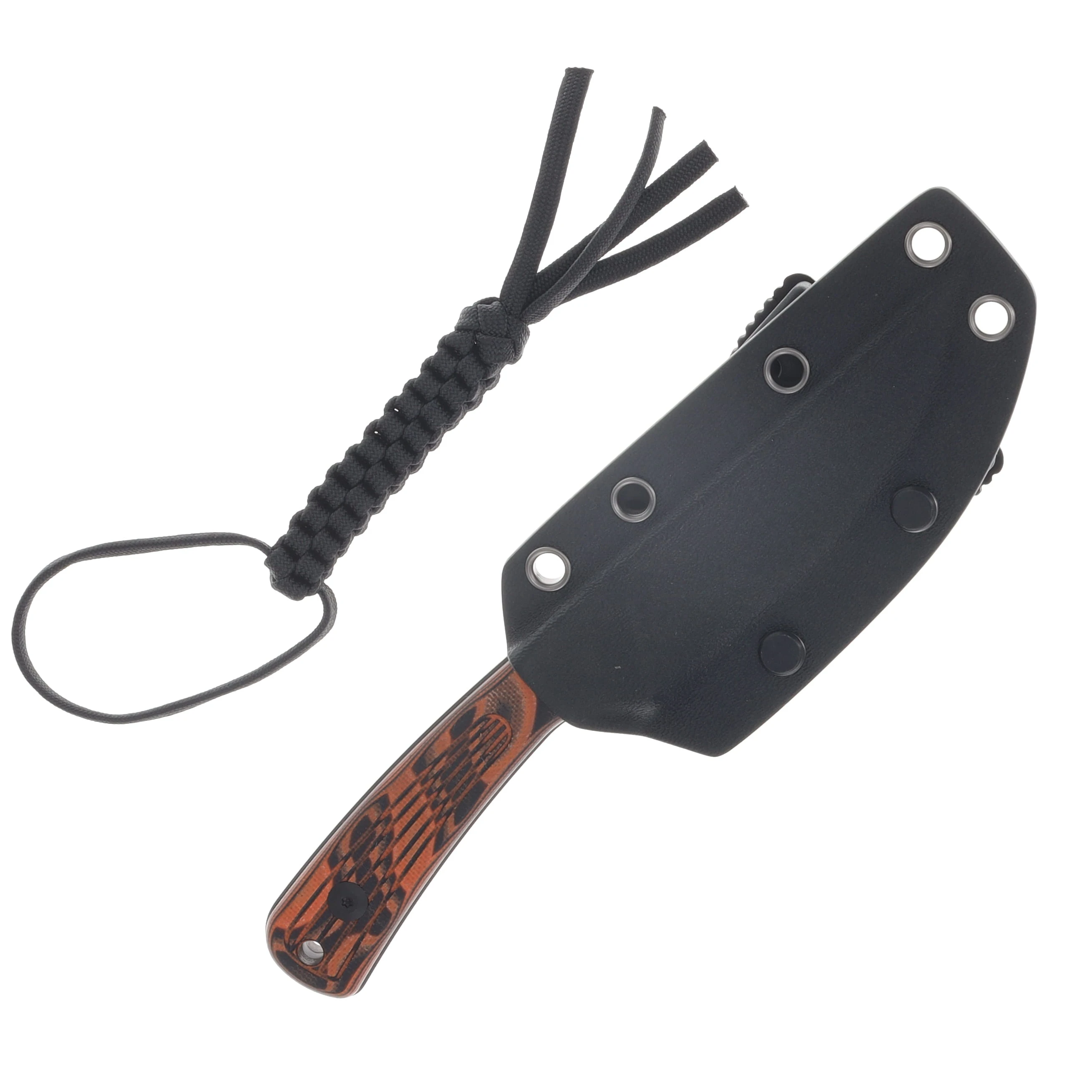 CIVIVI Carveth Fixed Knife Orange and Black G-10 Handle Black SW AEB-L Blade C25040-2 View 3
