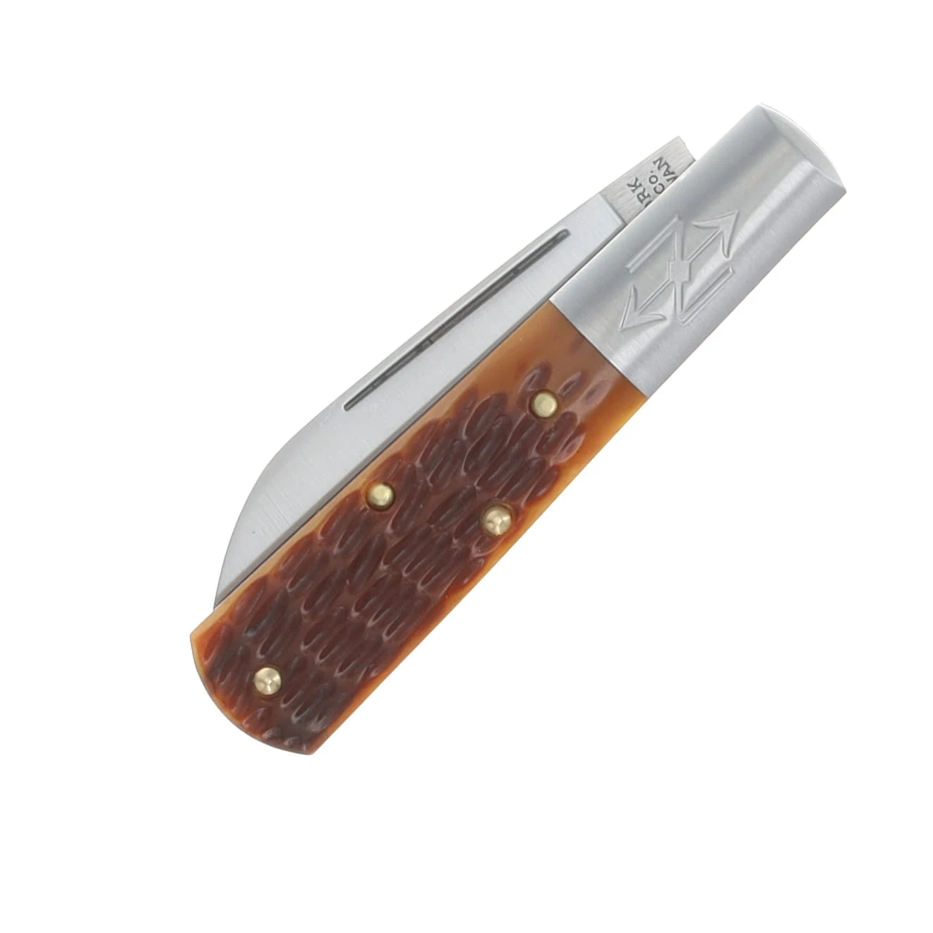 New York Knife Co. Honey Jigged Bone Barlow-M Stamp 1-of-50 Folding Knife NYK1506-MHJB View 5
