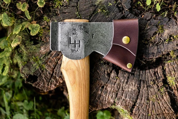 Hoffman Blacksmithing 2.25lb Camp Axe 19in Oval Handle Bulb End  HOFCAOB19 View 8