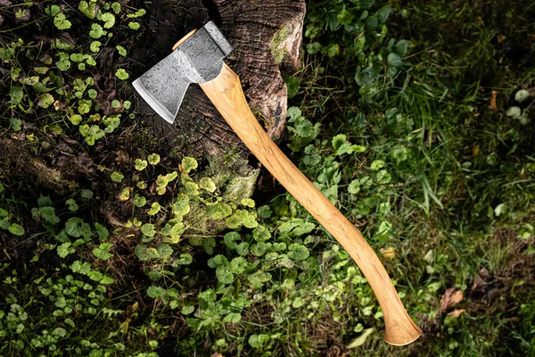 Hoffman Blacksmithing 2.25lb Camp Axe 19in Oval Handle Bulb End  HOFCAOB19 View 7