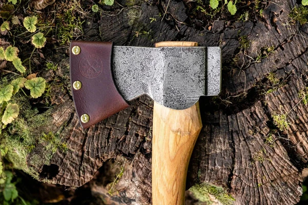 Hoffman Blacksmithing 2.25lb Camp Axe 19in Oval Handle Bulb End  HOFCAOB19 View 9