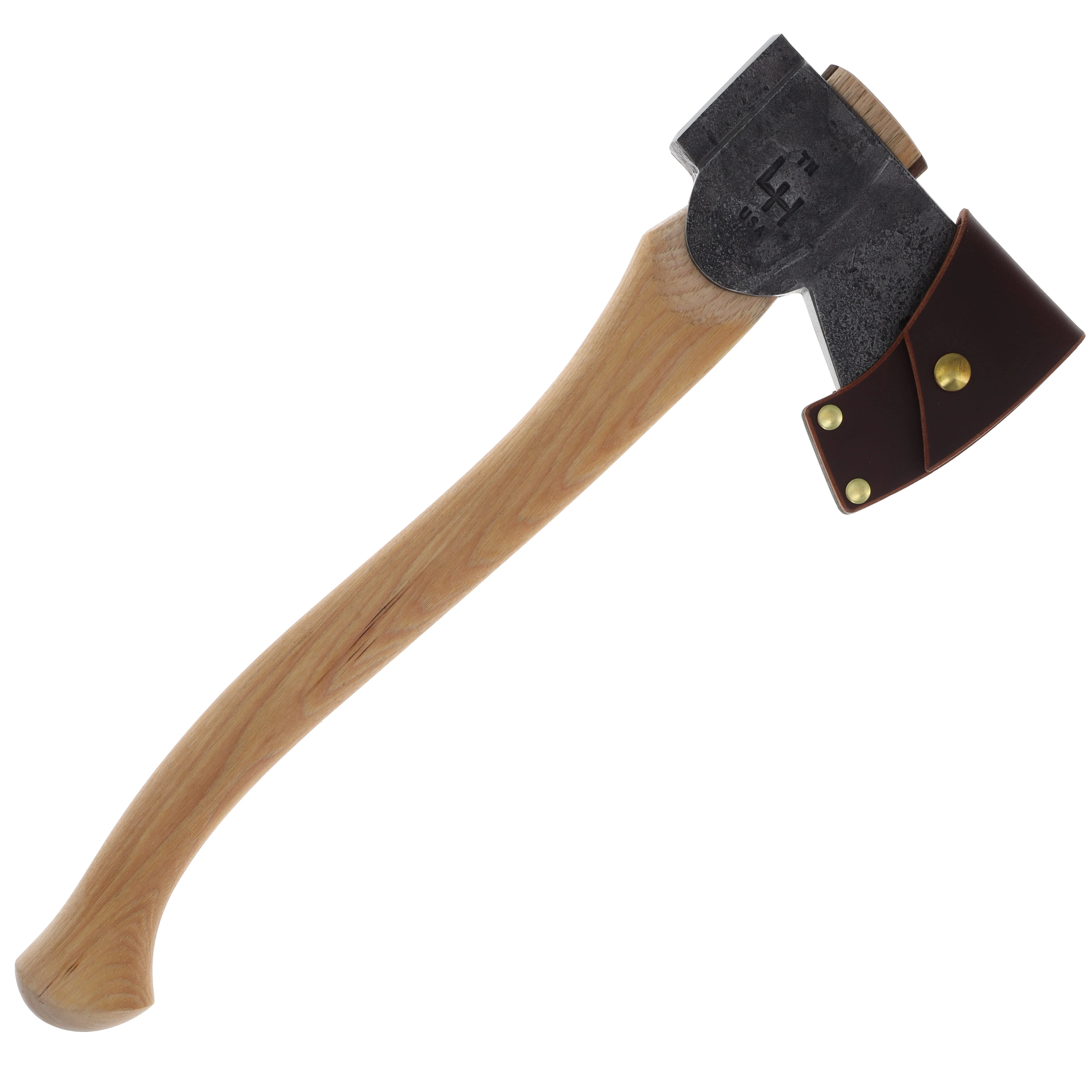 Hoffman Blacksmithing 2.25lb Camp Axe 19in Oval Handle Bulb End  HOFCAOB19 View 4