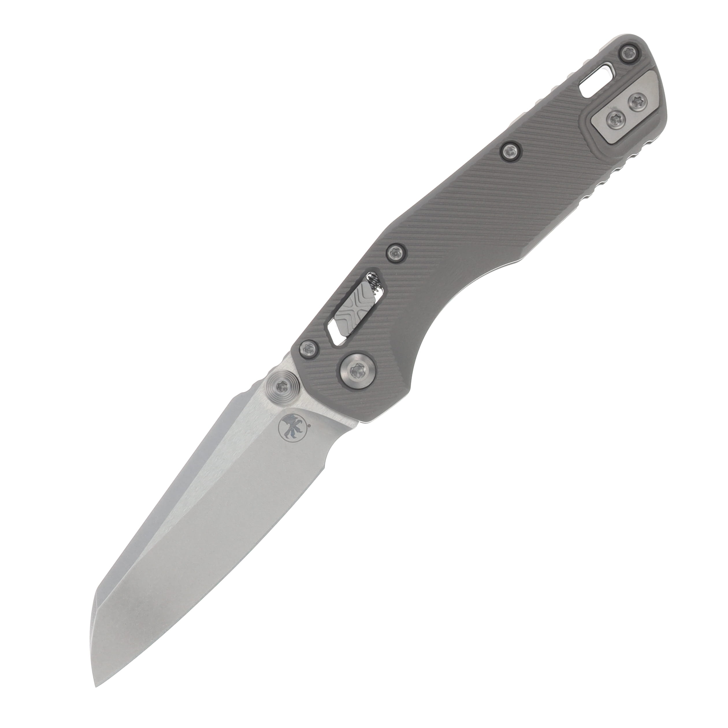 Microtech MSI Mini RAM-LOK Folder SW Standard Fluted Aluminum Natural Clear MT210M10FLNC View 1
