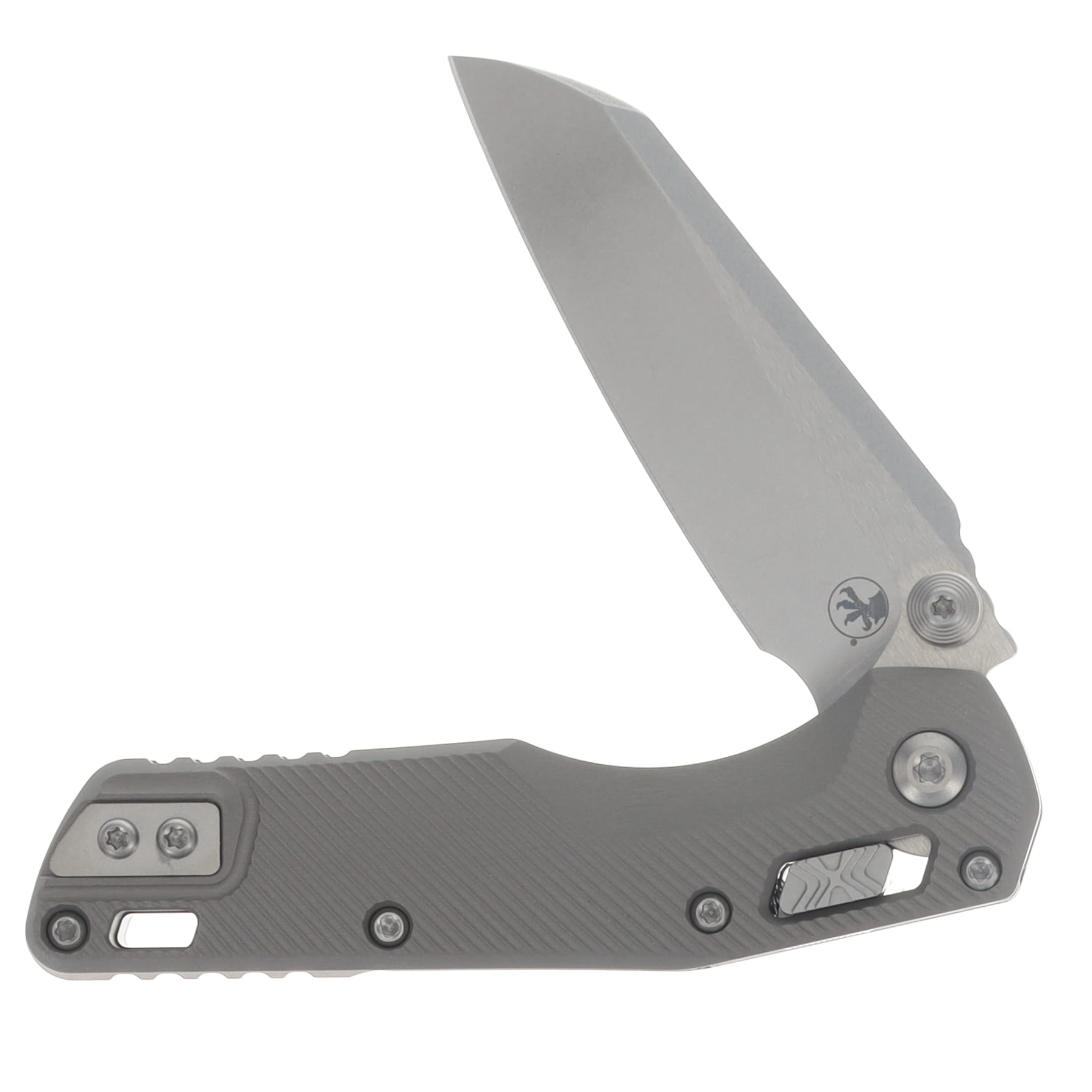 Microtech MSI Mini RAM-LOK Folder SW Standard Fluted Aluminum Natural Clear MT210M10FLNC View 3