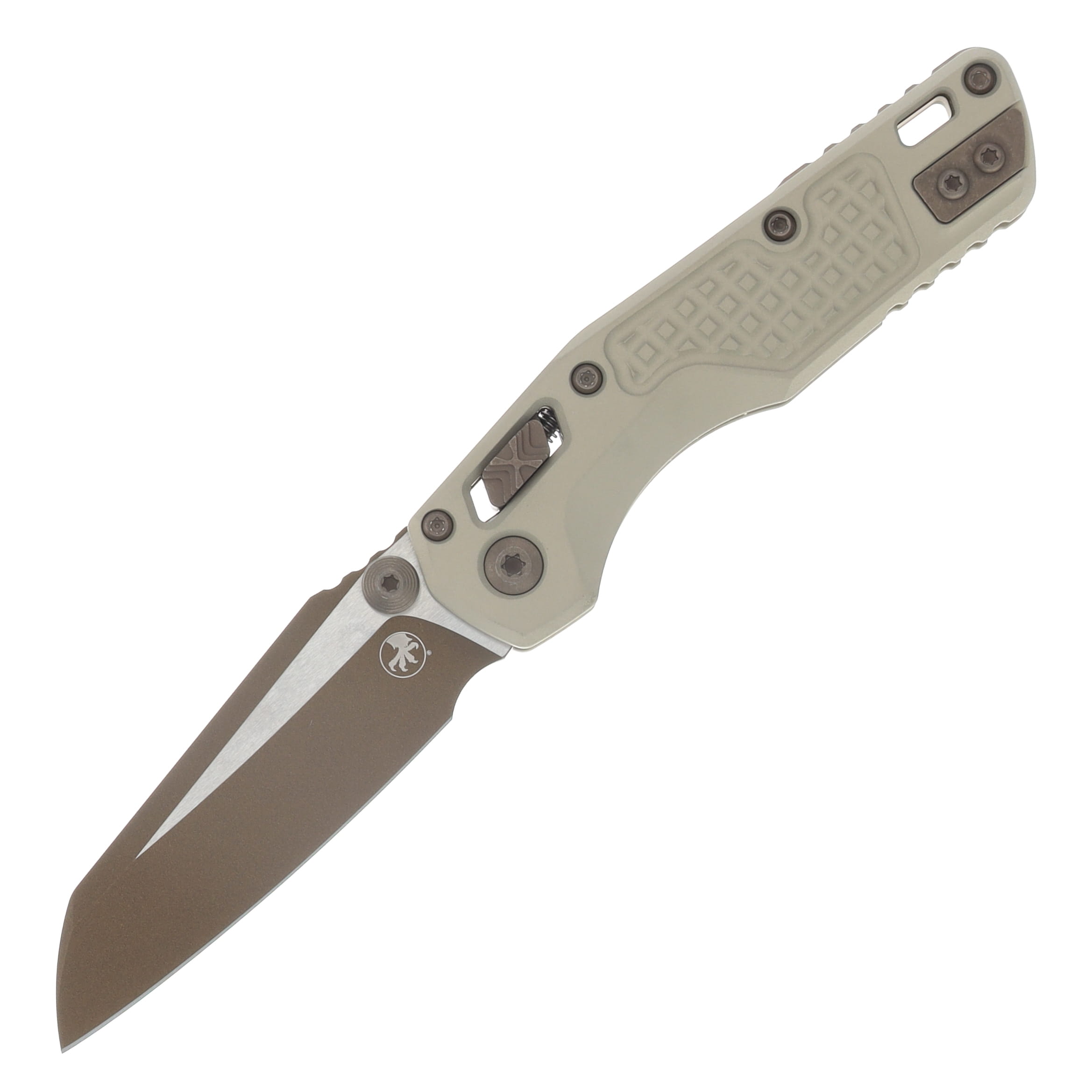 Microtech MSI Mini RAM-LOK Folder S/E Frag Champagne Gold Standard MT210M1FRCGC19Z23 View 1