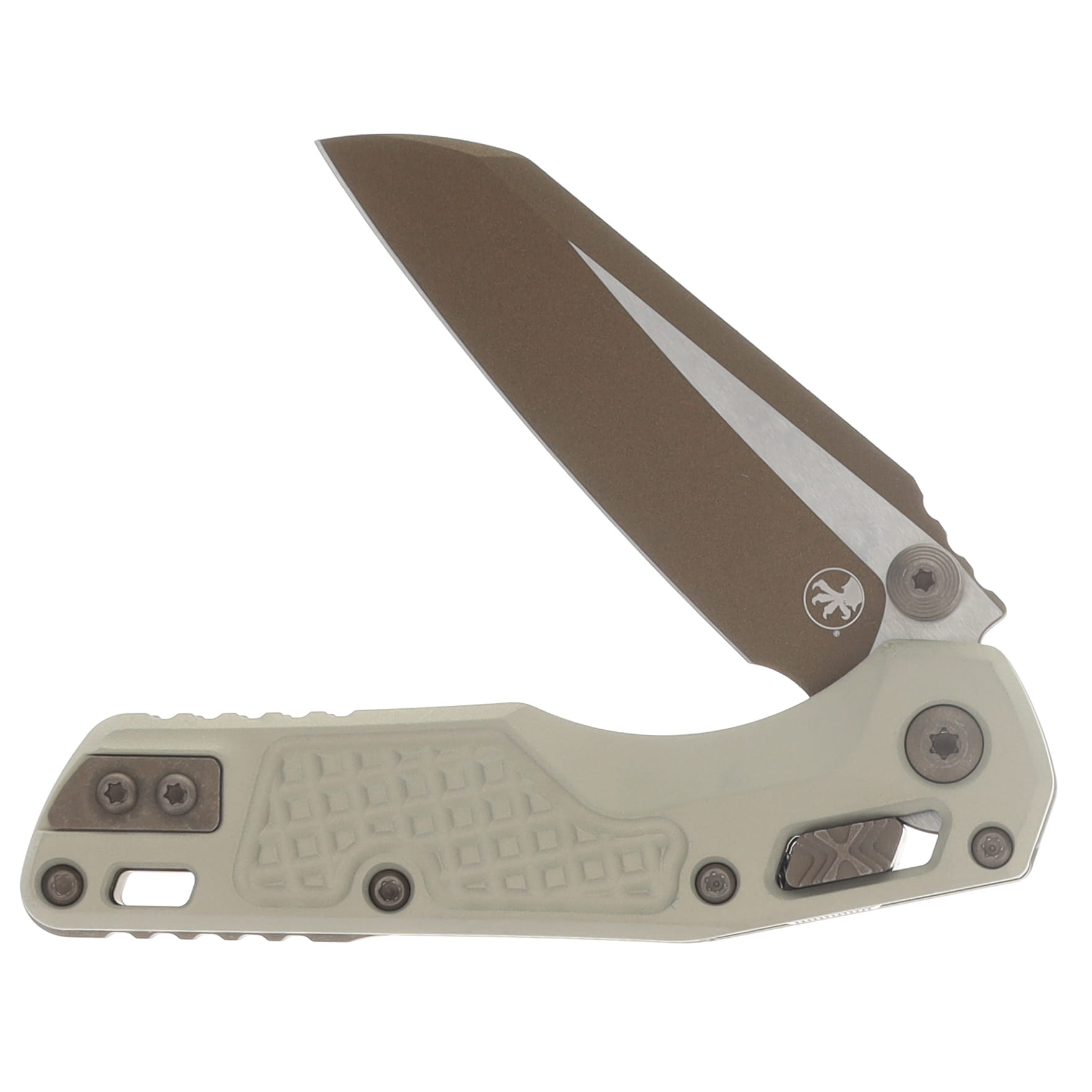 Microtech MSI Mini RAM-LOK Folder S/E Frag Champagne Gold Standard MT210M1FRCGC19Z23 View 3