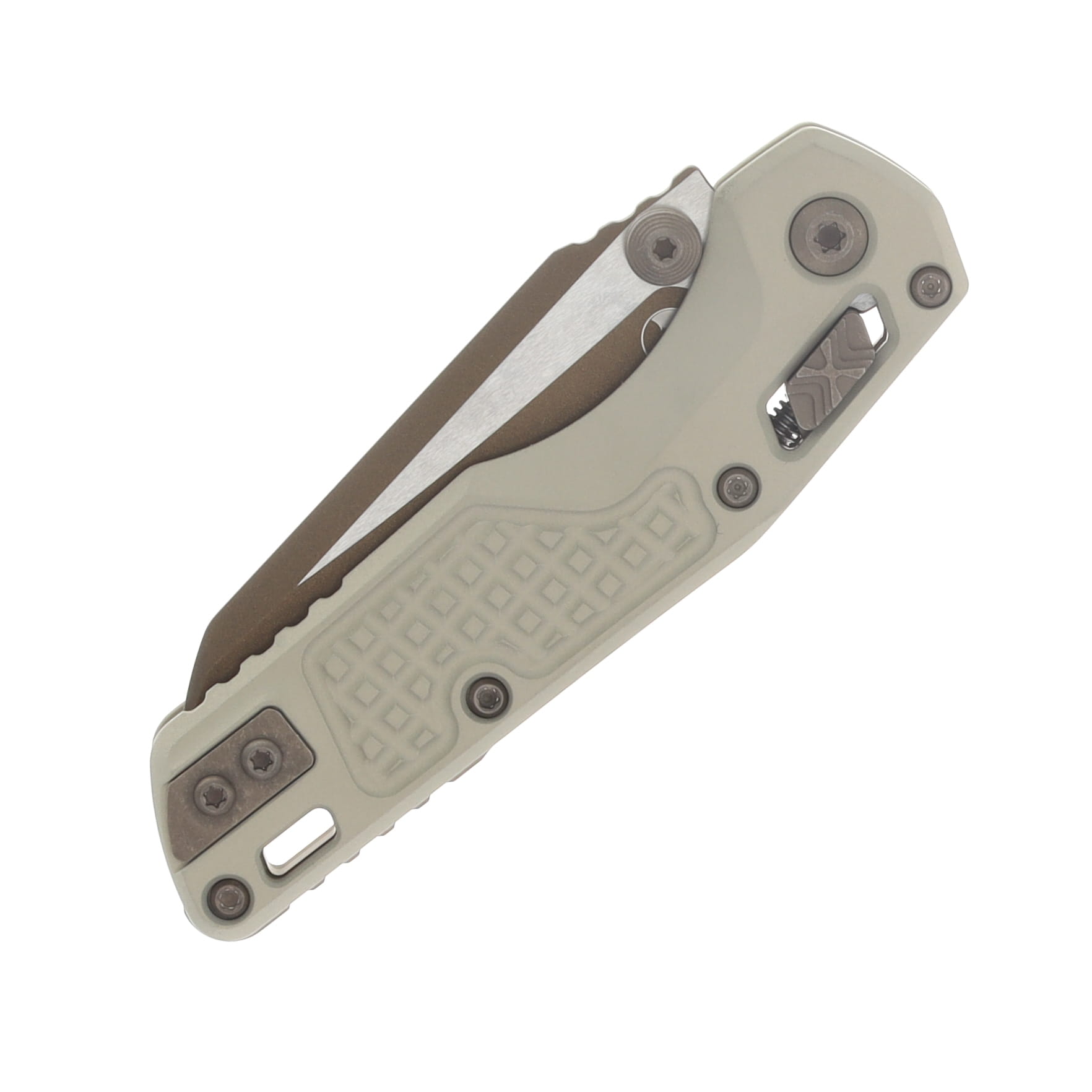 Microtech MSI Mini RAM-LOK Folder S/E Frag Champagne Gold Standard MT210M1FRCGC19Z23 View 5