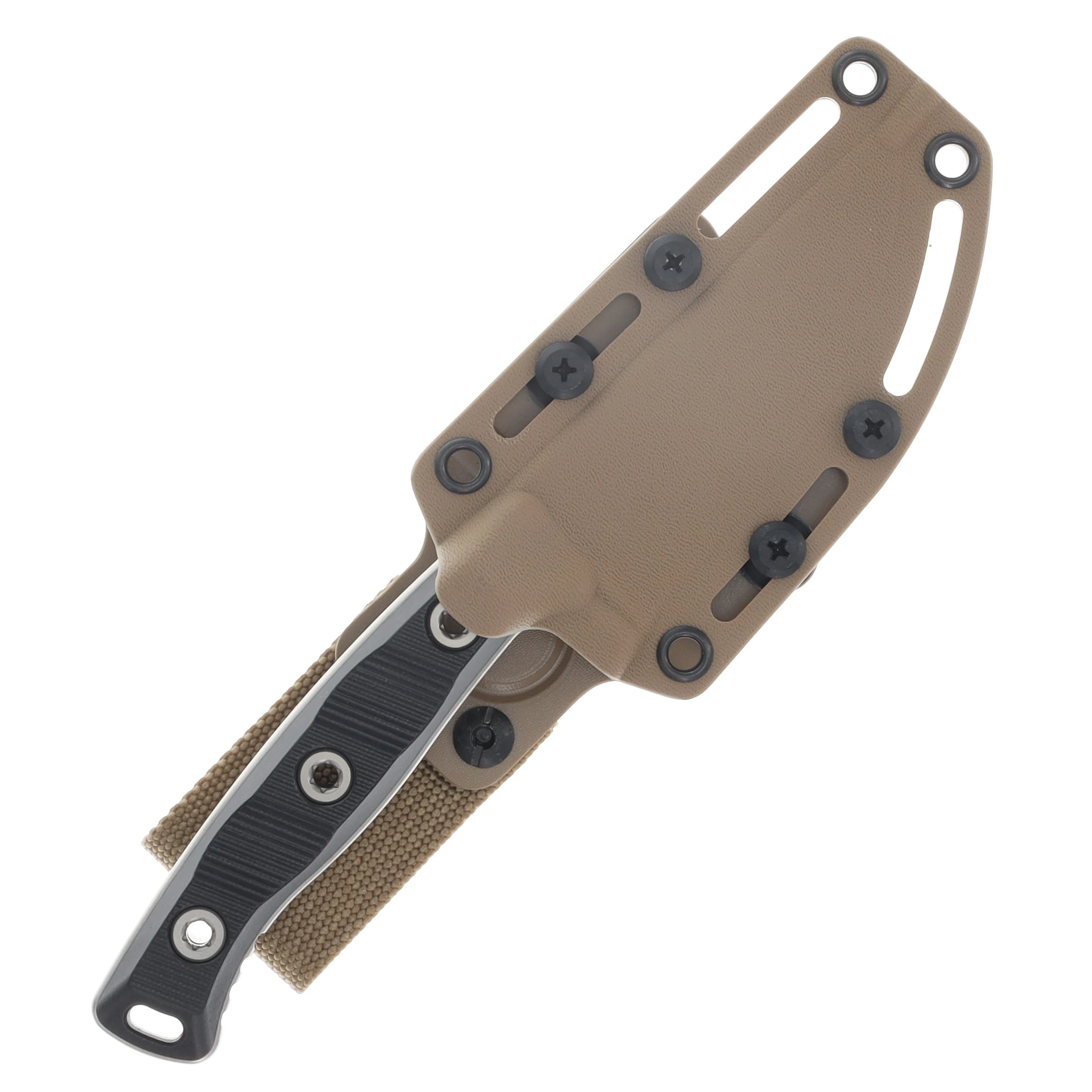 Microtech Akris Fixed Blade SW Standard G-10 Black - Tan Kydex Sheath W/Belt Loop MT9510BK6 View 5