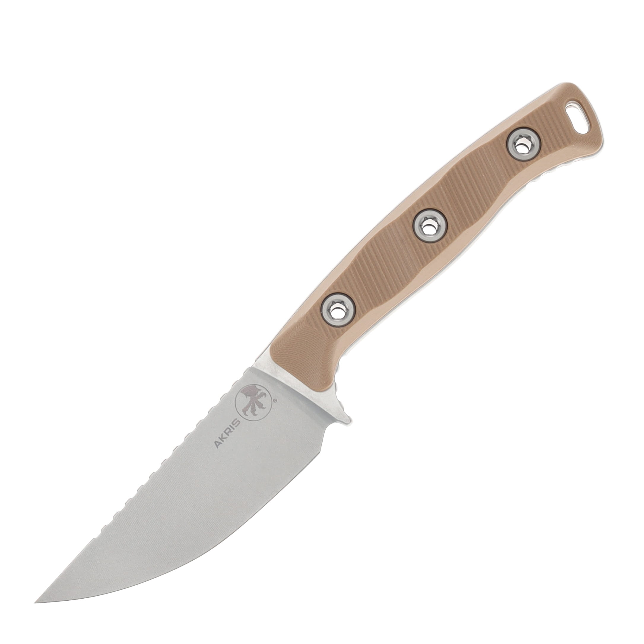 Microtech Akris Fixed Blade SW Standard G-10 Dark Earth -Tan Kydex Sheath W/ Belt Loop MT9510DE6 View 4