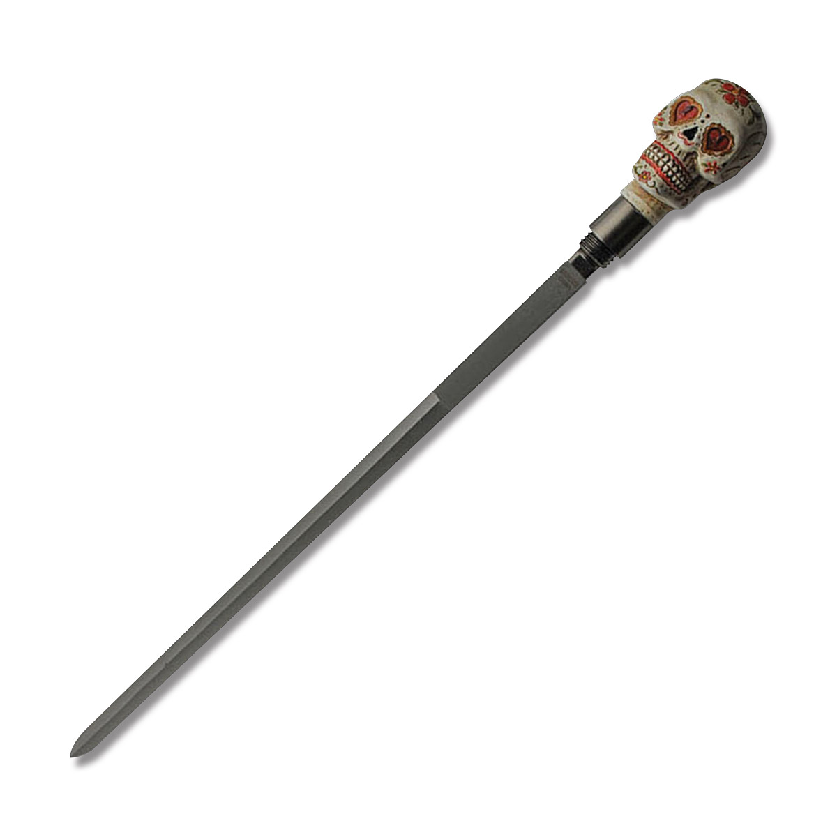Szco Supplies Sugar Skull Sword Cane with Hidden Blade – 35in Overall 926935 View 6