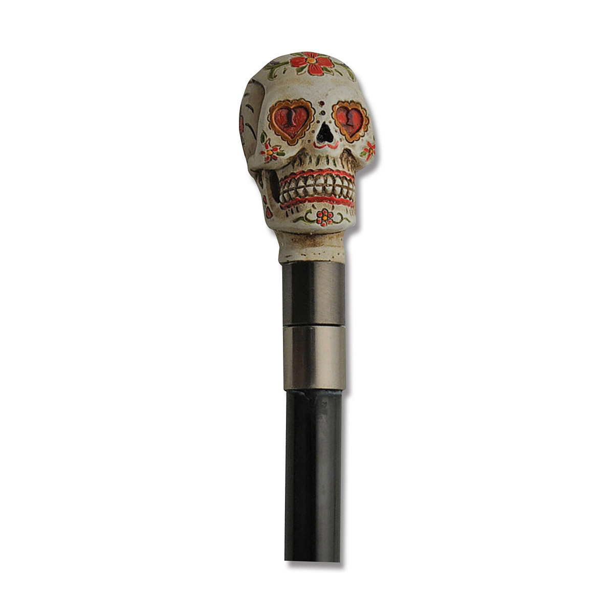 Szco Supplies Sugar Skull Sword Cane with Hidden Blade – 35in Overall 926935 View 8