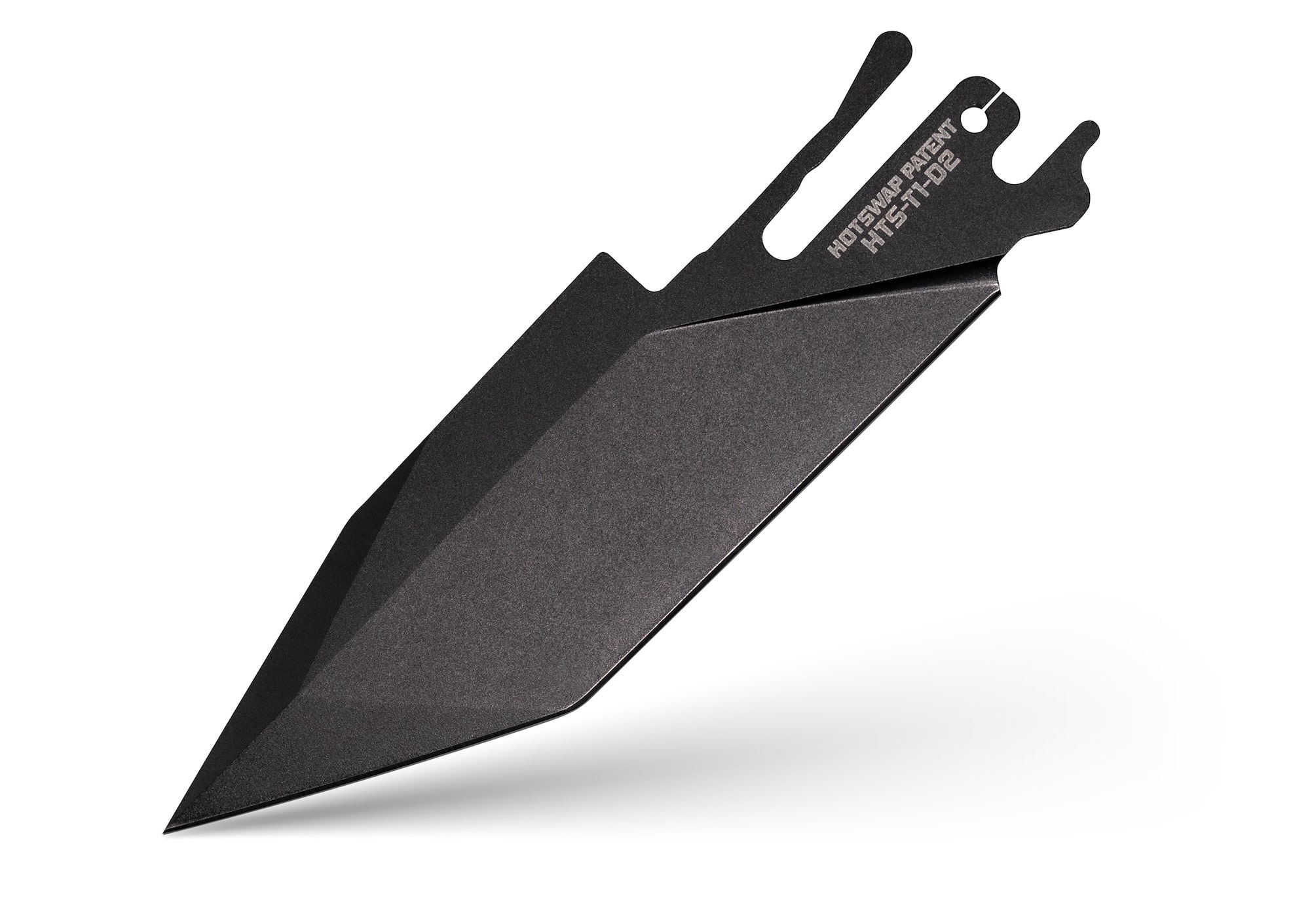 Exceed Designs TiRant ULTRA HotSwap Tanto Spear Point Blade Replacement Black PVD D2 View 1