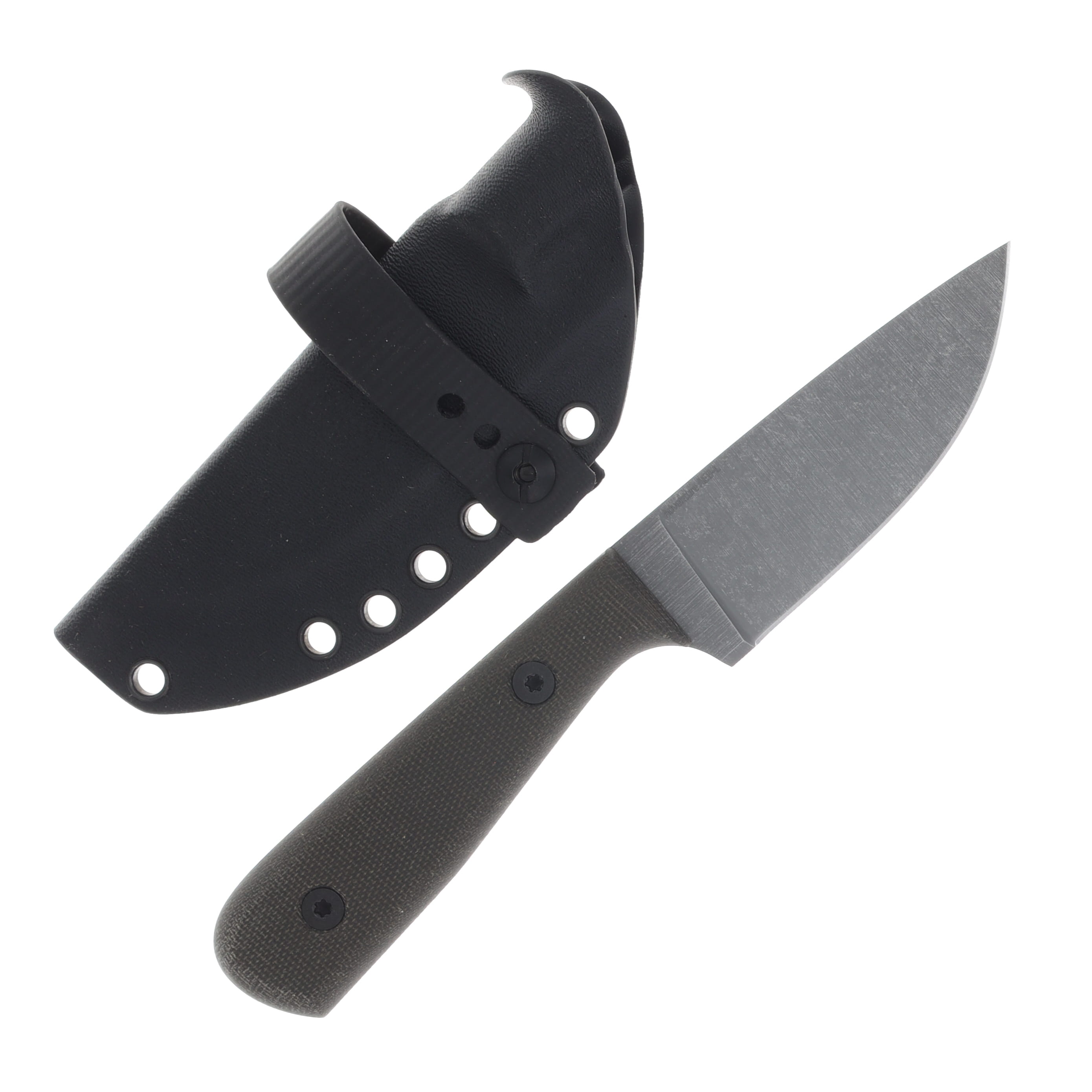 Very Good Knife Co Adventure Fixed Knife Green Micarta Handle SW AEB-L Blade VGKCAGM View 2