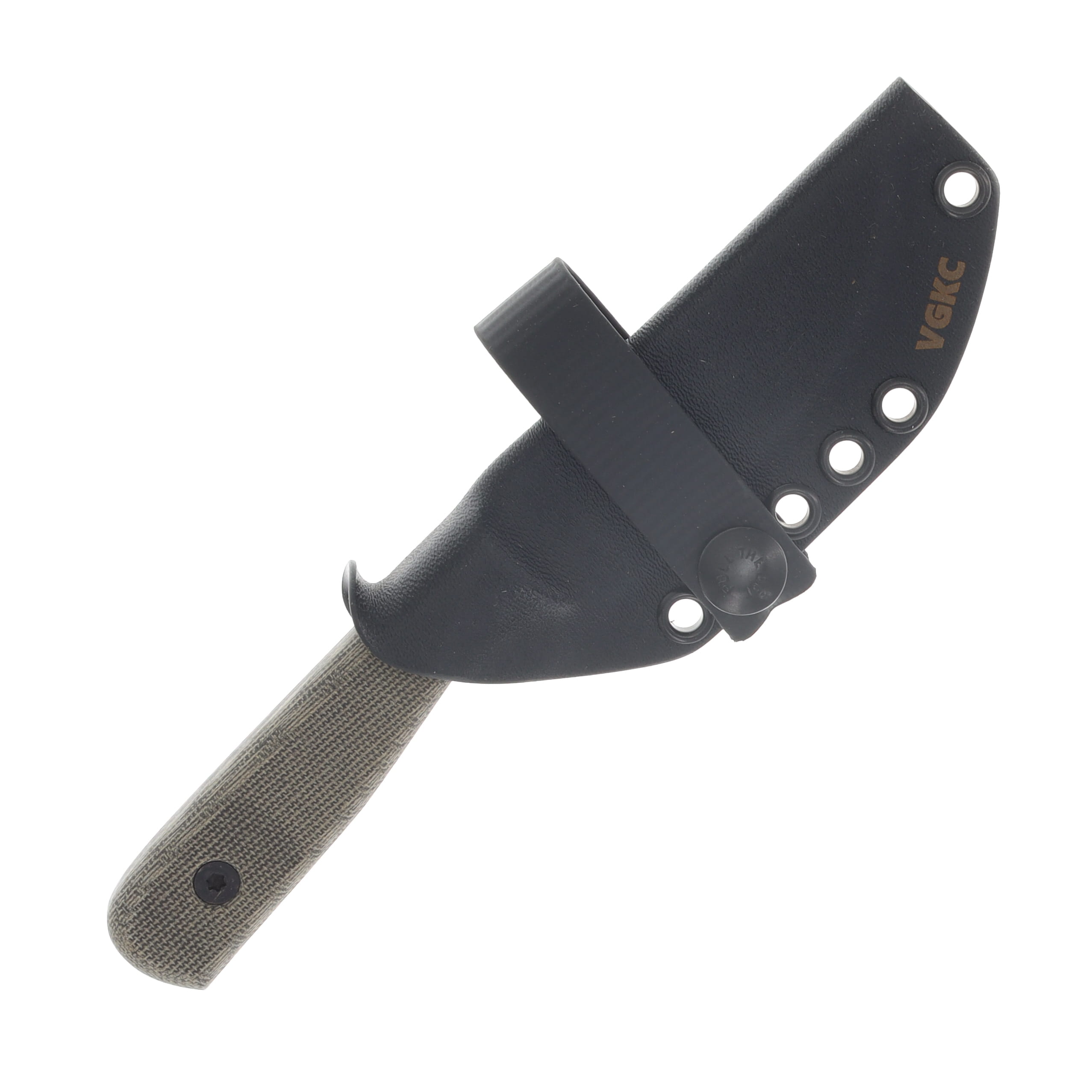 Very Good Knife Co Adventure Jr Fixed Knife Green Micarta Handle SW AEB-L Blade VGKCAJGM View 4