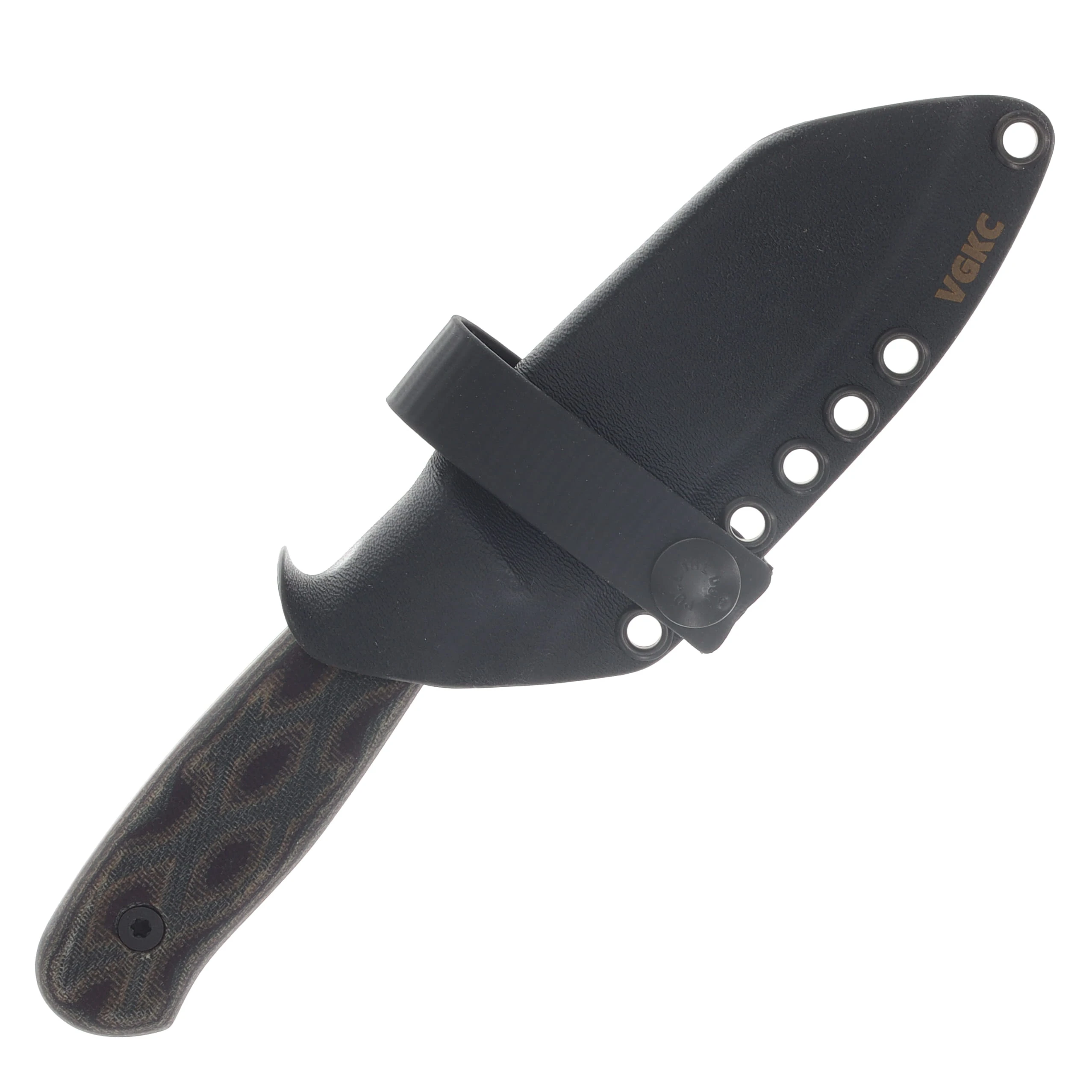 Very Good Knife Co Lone Star Fixed Knife Python Micarta Handle SW AEB-L Blade VGKCLSPM View 4