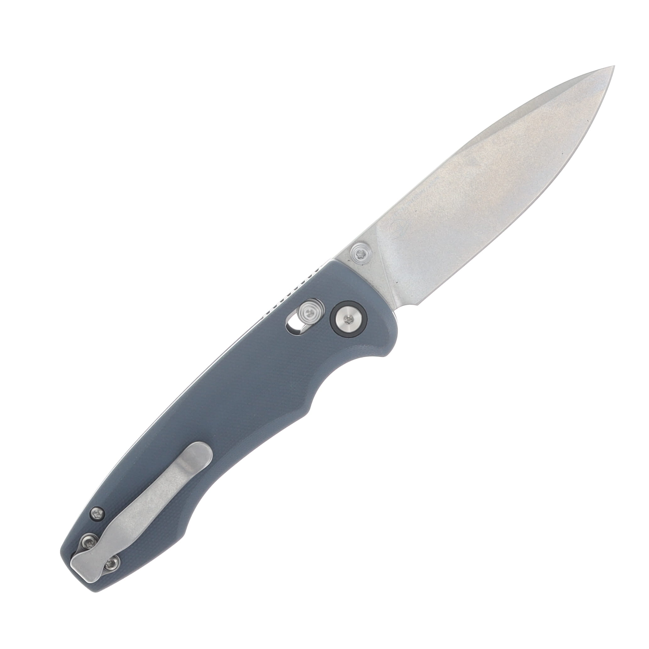 Trueline Overture Crossbar Lock Folding Knife Stonewash S35VN/Slate Gray G-10 TRUOV2503 View 2