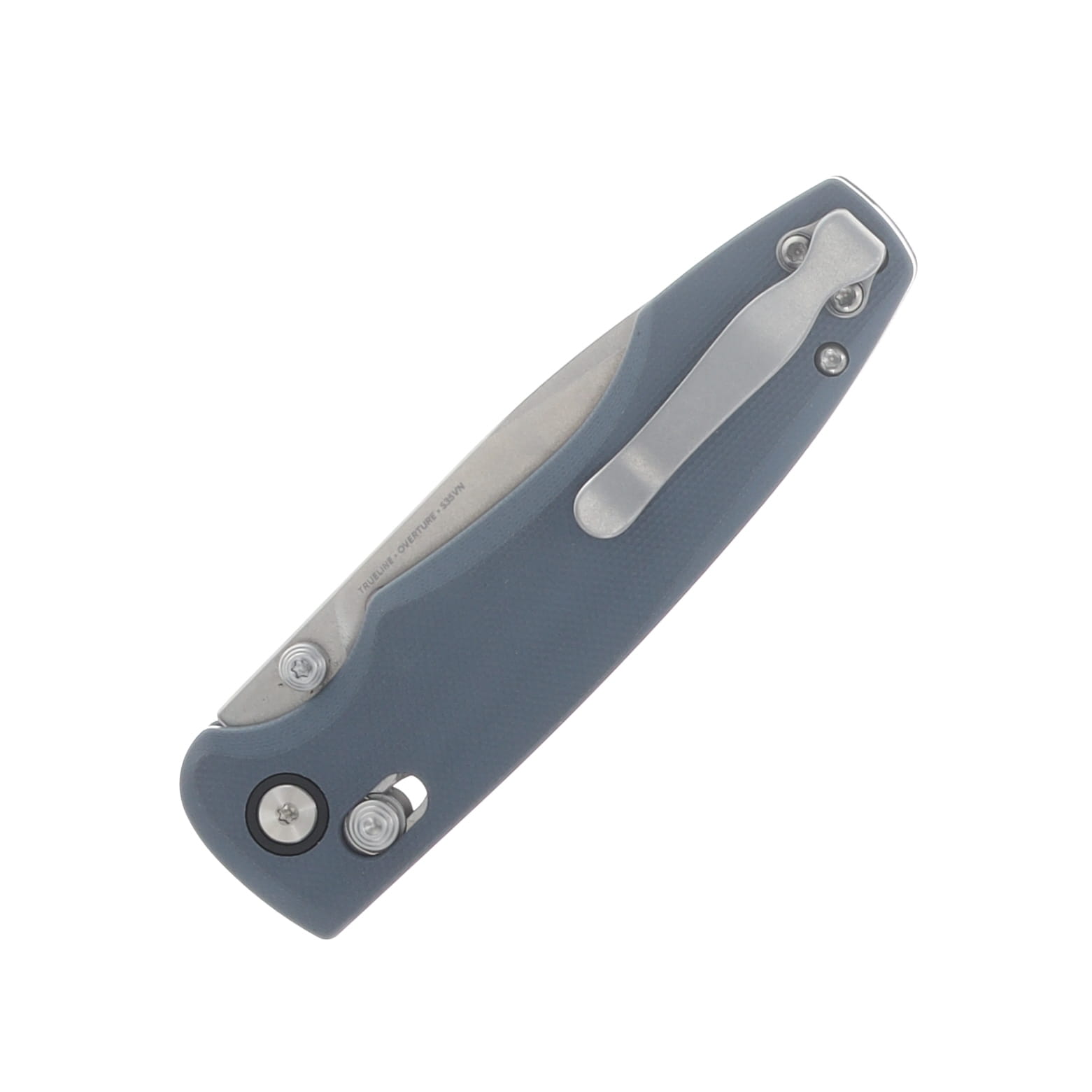 Trueline Overture Crossbar Lock Folding Knife Stonewash S35VN/Slate Gray G-10 TRUOV2503 View 5