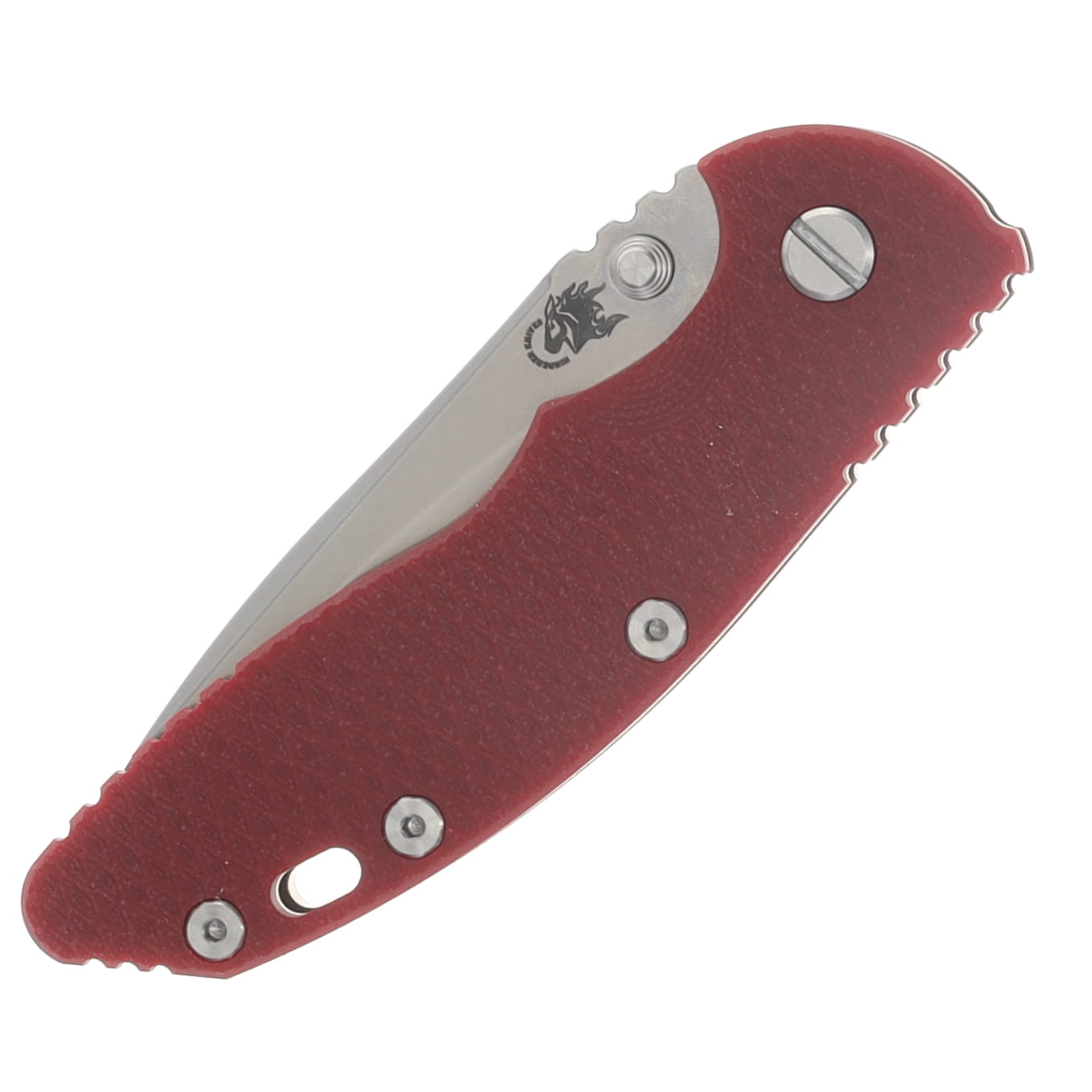 Hinderer XM-18 3.5in Folder Magnacut Recurve Non Flipper Tri-Way SW Bronze Red G-10 Handle KXM35NFRECSWBZRD View 5