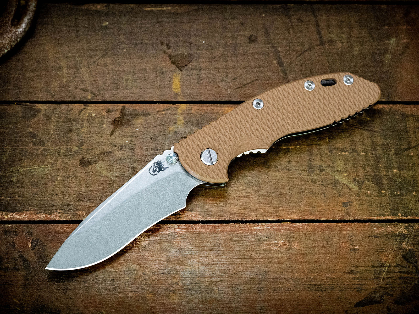 Hinderer XM-18 3.5in Magnacut Recurve Non Flipper Tri-Way Folder SW Frame Coyote G-10 Handle KXM35NFRECSWCY View 9