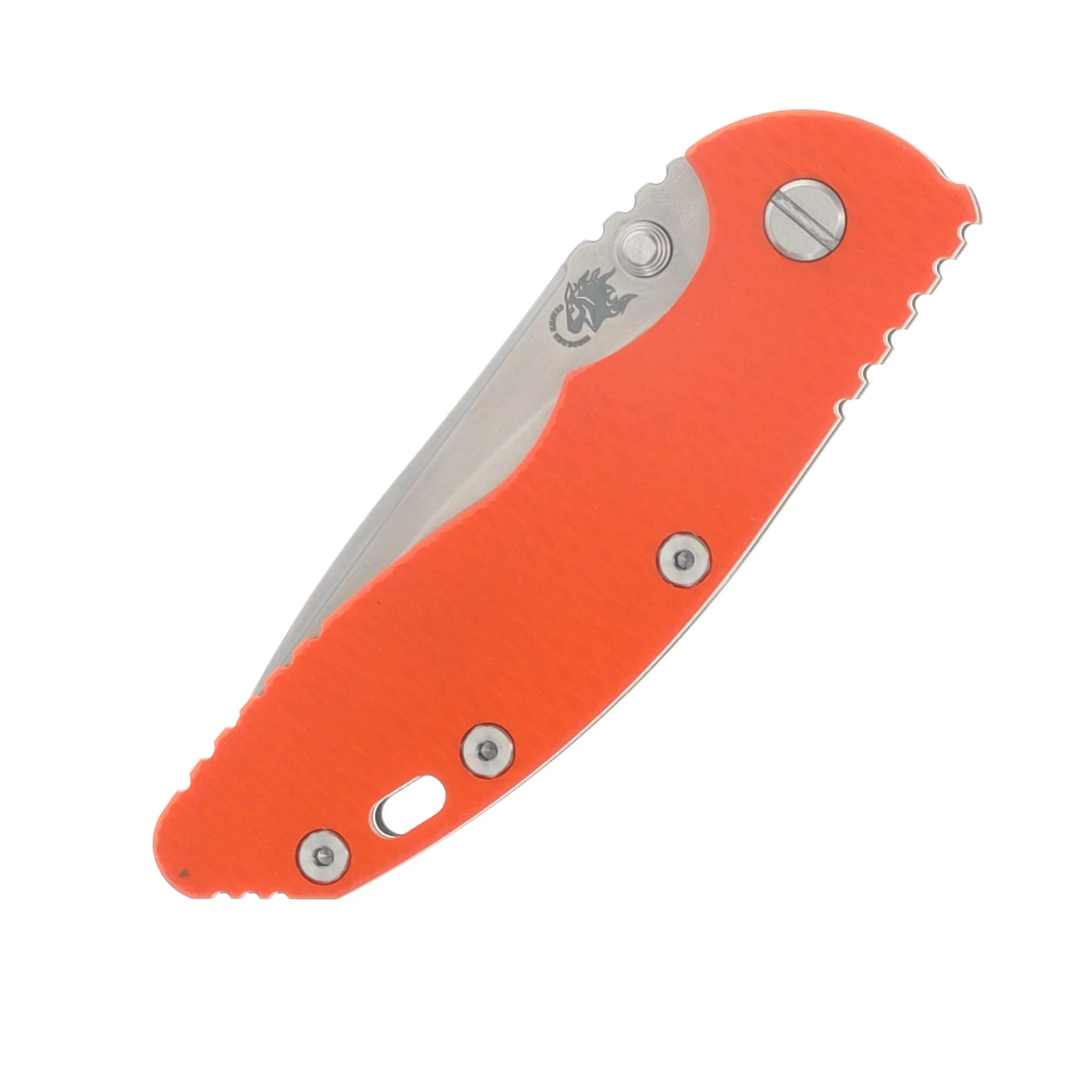 Hinderer XM-18 3.5in Magnacut Recurve Non Flipper Tri-Way Folder Working Fish SW Blade Orange G-10 Handle KXM35NFRECWFSWOR View 5