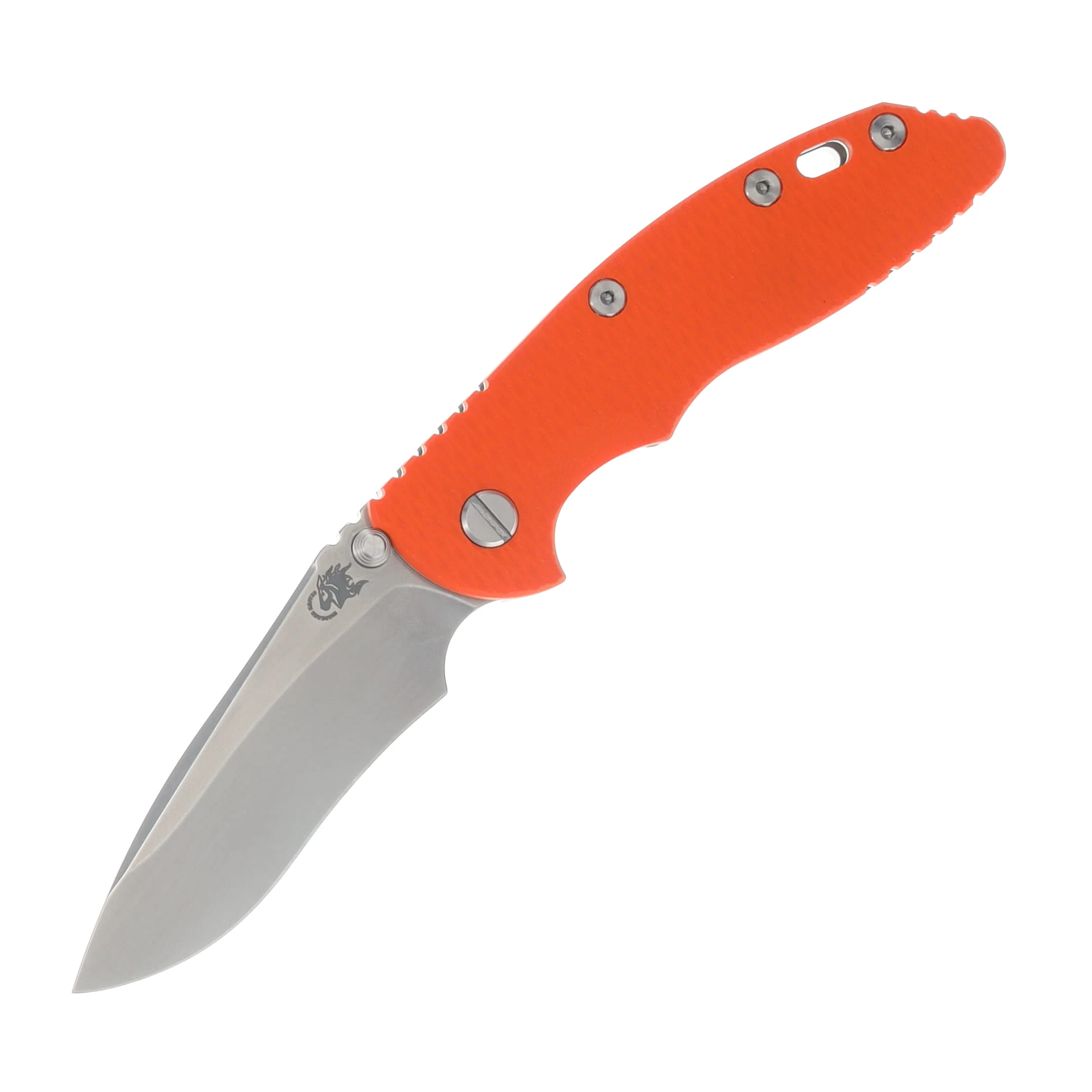 Hinderer XM-18 3.5in Magnacut Recurve Non Flipper Tri-Way Folder Working Fish SW Blade Orange G-10 Handle KXM35NFRECWFSWOR View 1