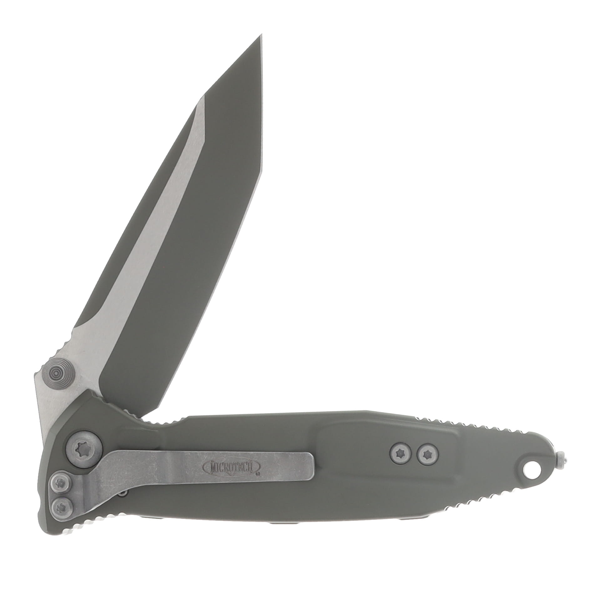 Microtech SOCOM Elite Linerlock Folder T/E Cerakote Moss Green Standard MT1611MGC21Z13 View 5