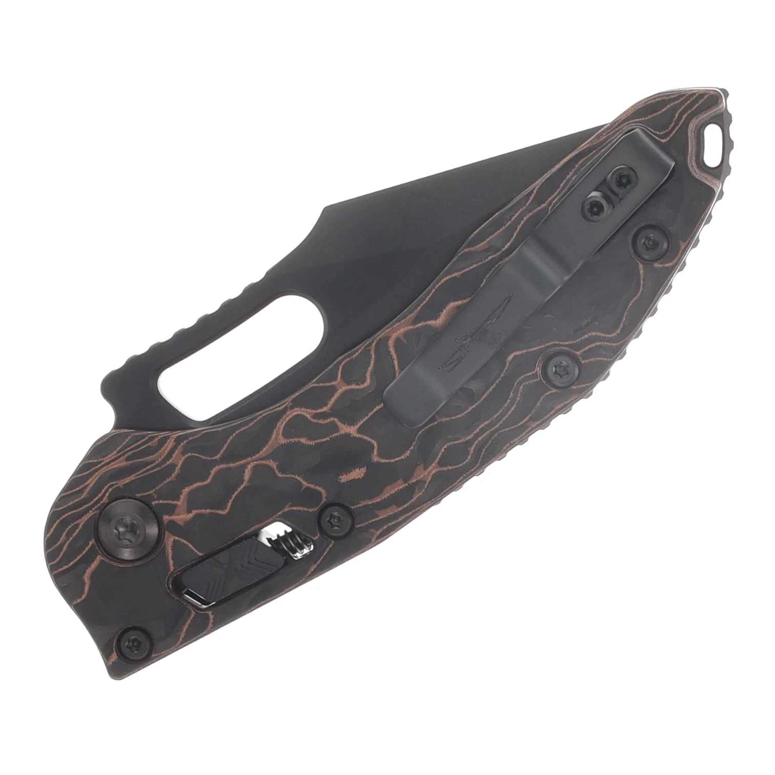Microtech Stitch RAM-LOK Folder Marfione Select DLC SW Livewire Carbon Fiber W/DLC TI Accent MT169RL1DLCTMS1 View 5