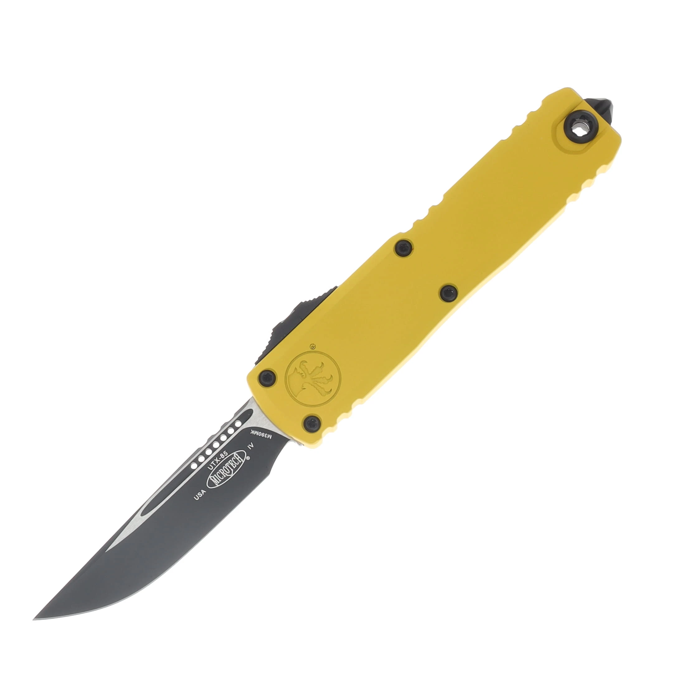 Microtech UTX-85 GEN IV OTF Auto S/E Black Standard Yellow AUMT123141YW View 1