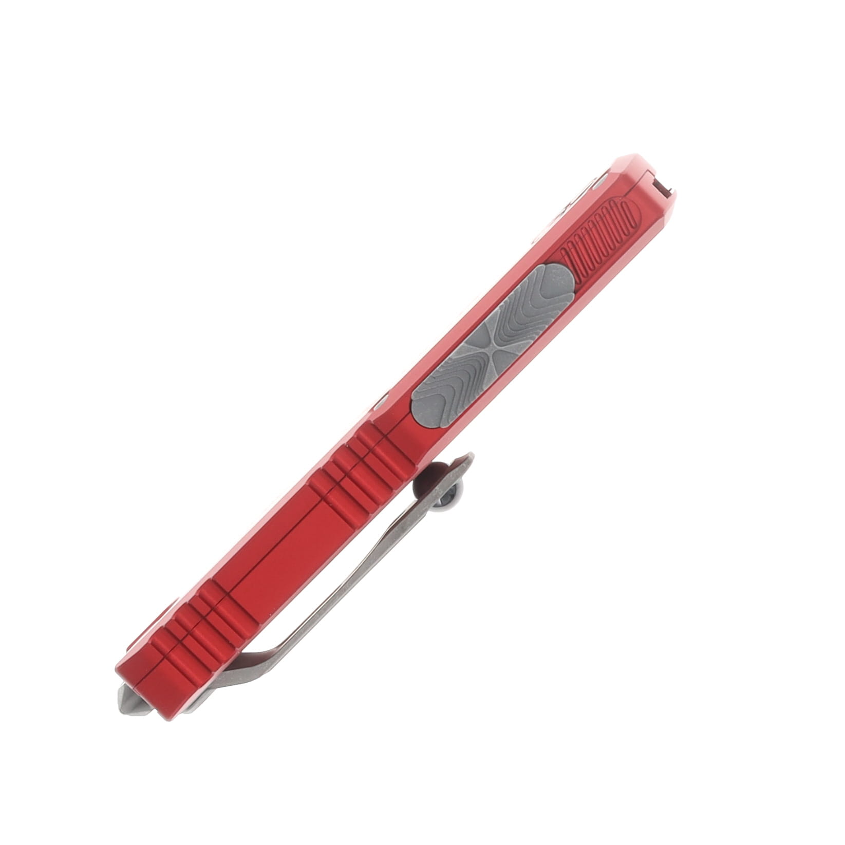 Microtech UTX-85 GEN IV OTF Auto D/E Apocalyptic Part Serrate Red AUMT1232411APRD View 6