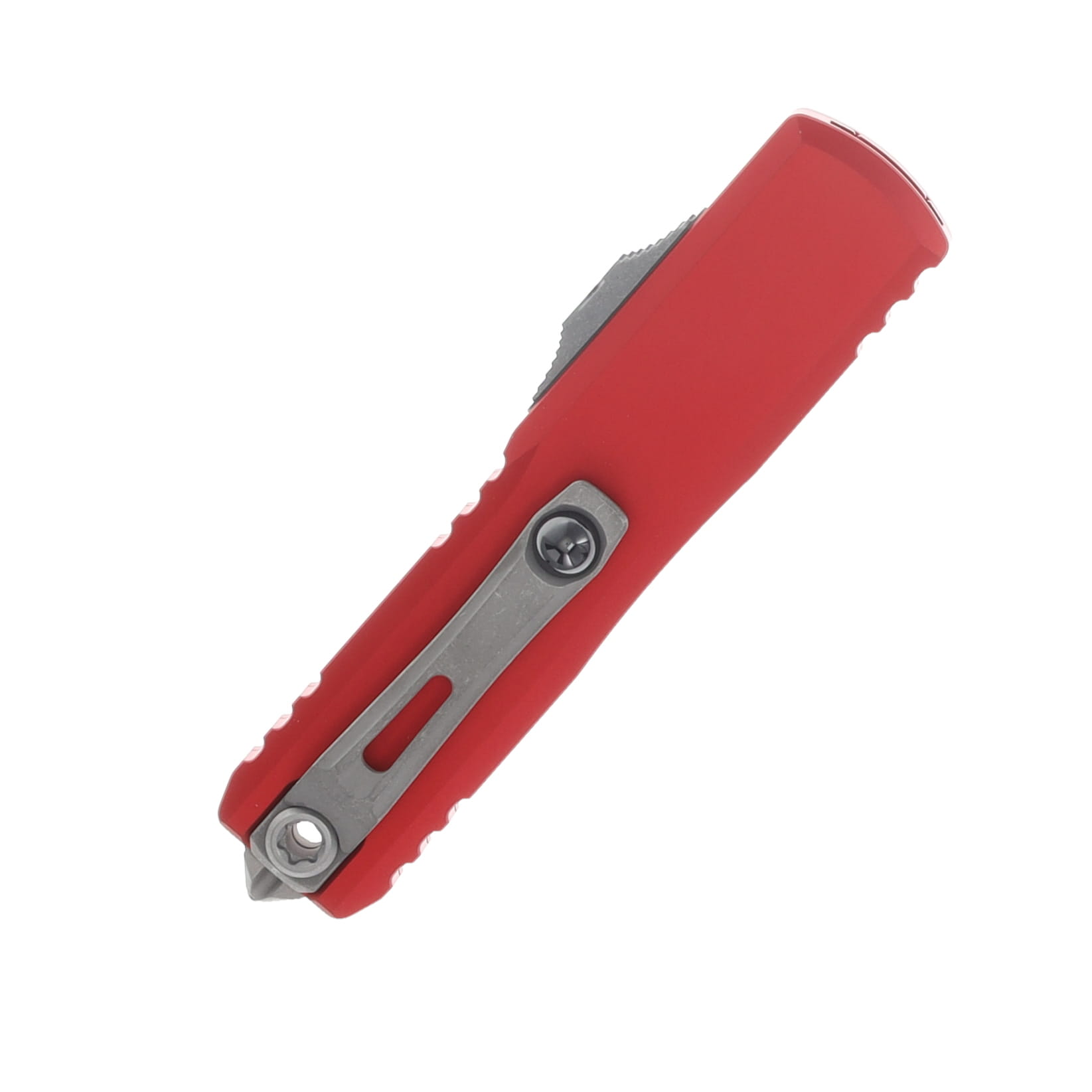 Microtech UTX-85 GEN IV OTF Auto D/E Apocalyptic Part Serrate Red AUMT1232411APRD View 4