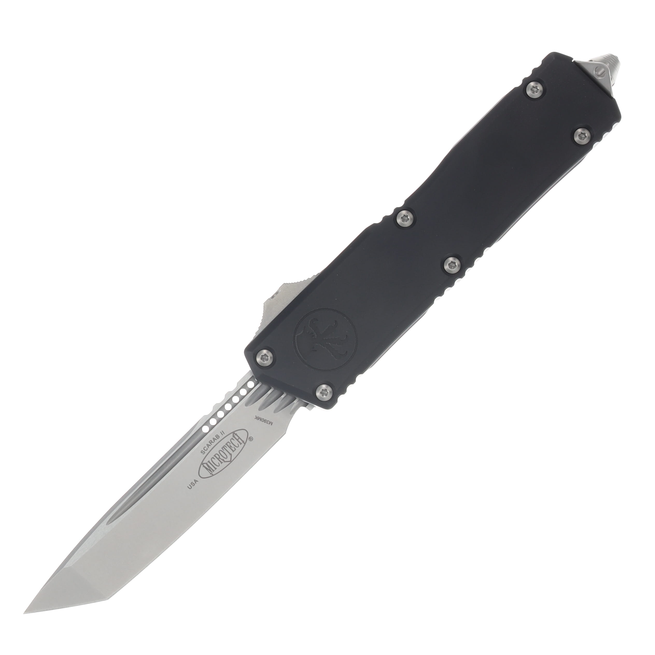Microtech Scarab II GEN III Executive OTF Auto T/E Stonewash Standard Black View 1
