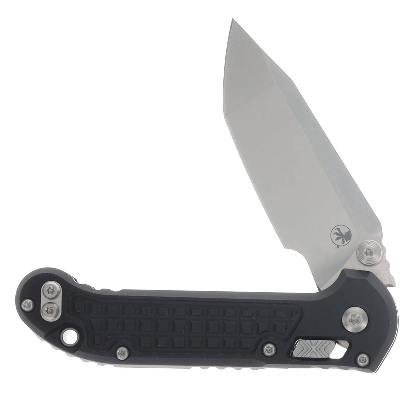 Microtech L.U.D.T. RAM-LOK Folding Knife T/E Black Frag Stonewash Standard MT1136RL10FR View 3