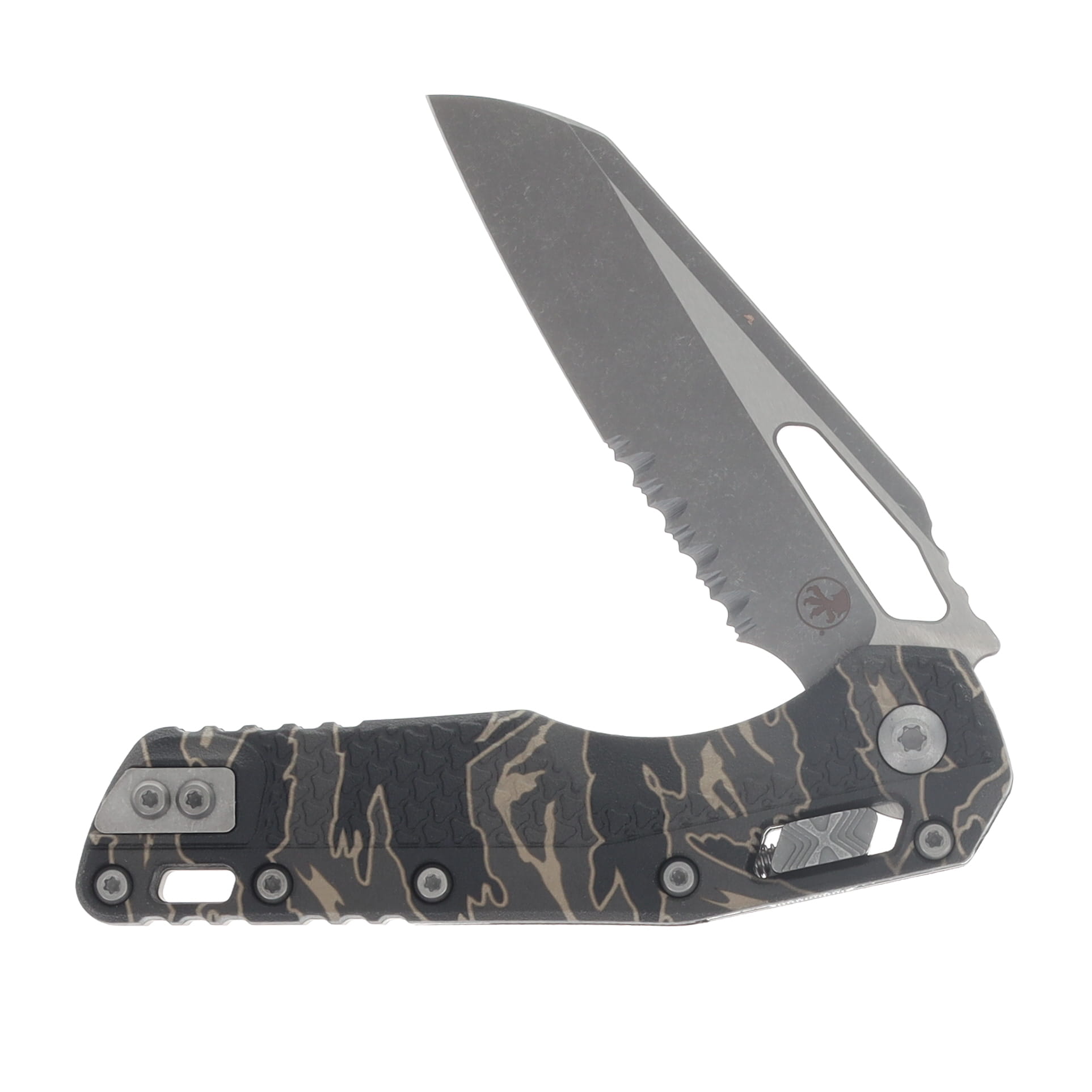 MSI RAM-LOK Folder S/E Apocalyptic Part Serrate Polymer Tiger Stripe Camo MT210T11APPMTSC View 3