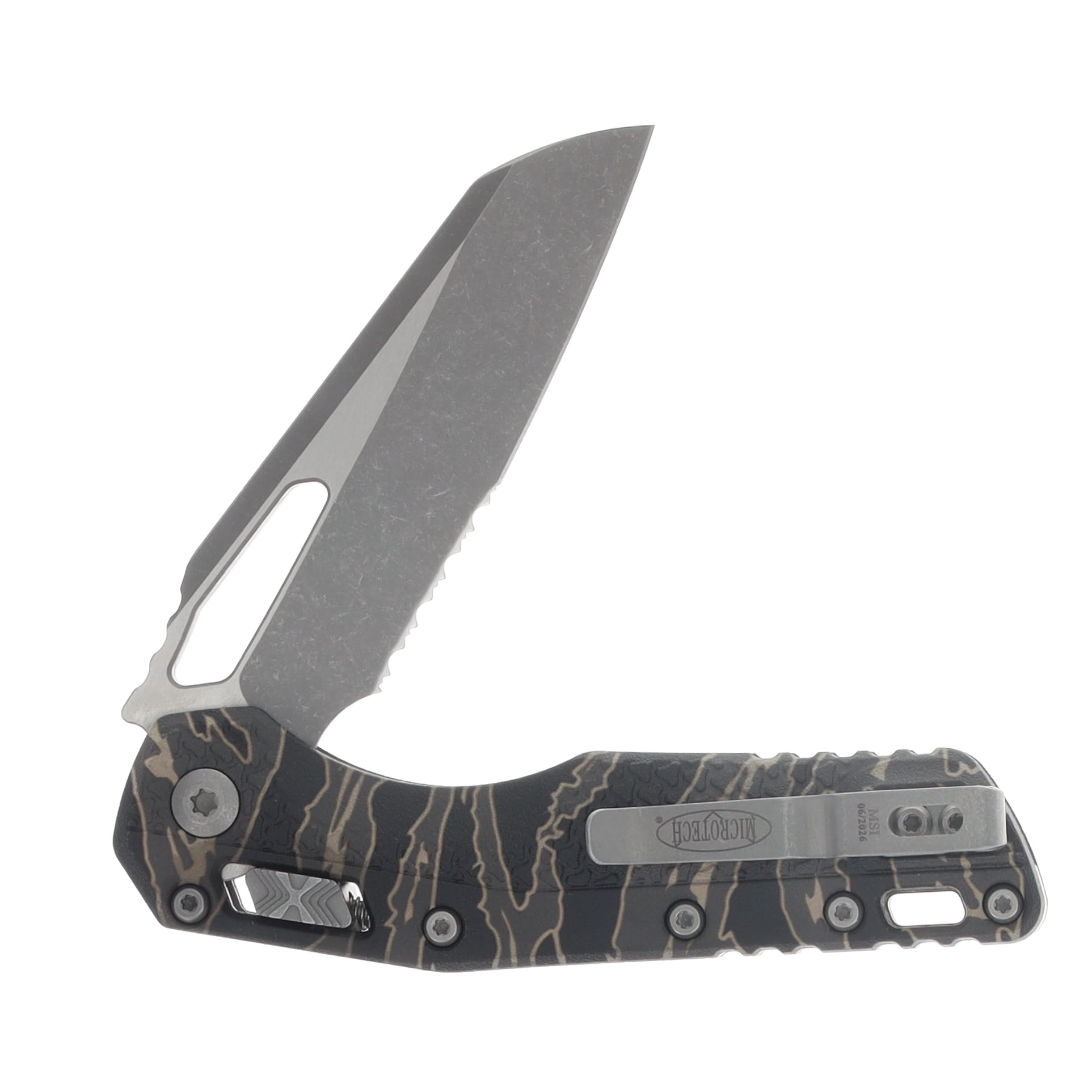 MSI RAM-LOK Folder S/E Apocalyptic Part Serrate Polymer Tiger Stripe Camo MT210T11APPMTSC View 4