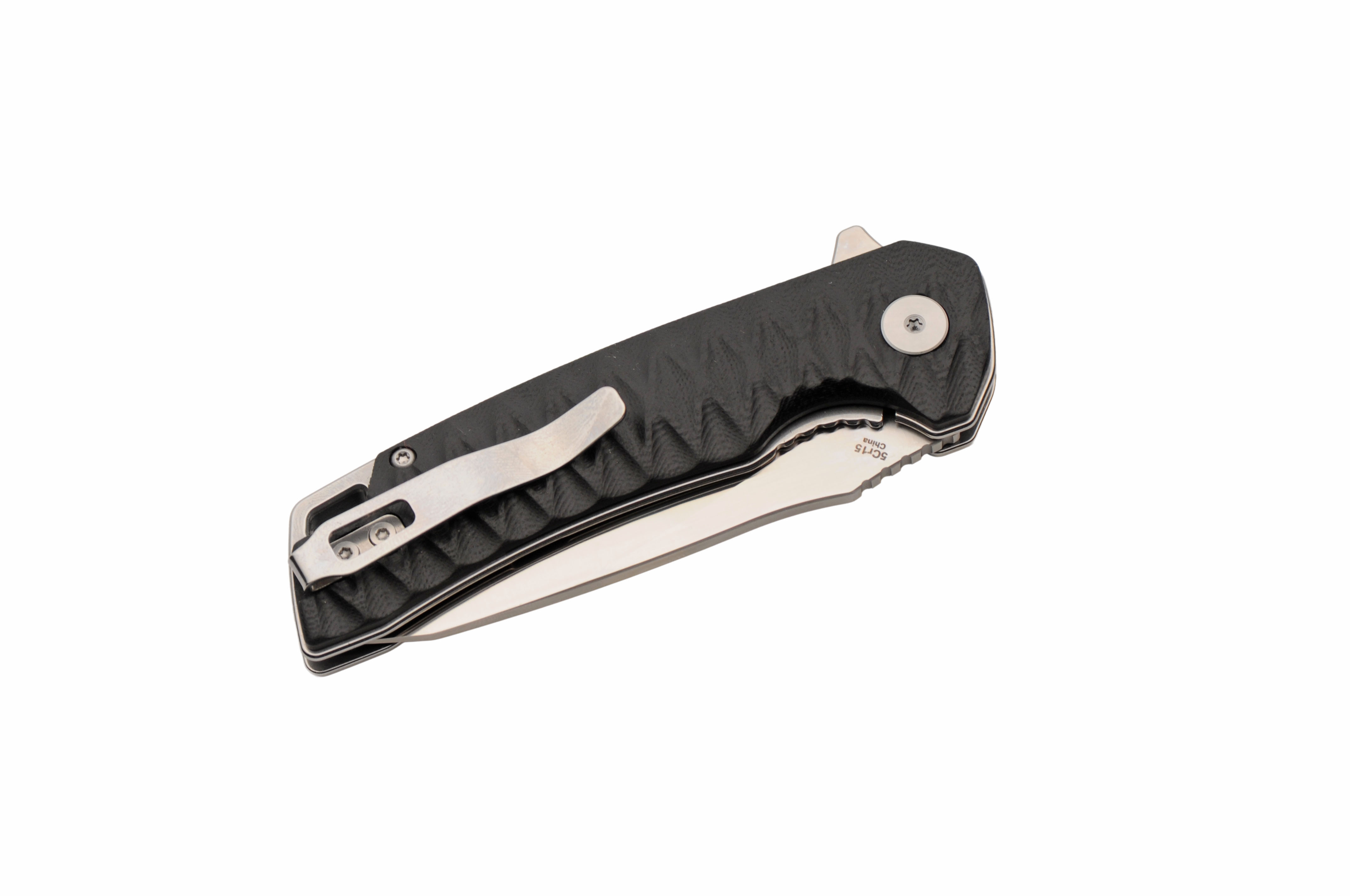 Rite Edge Assisted Linerlock Folding Knife Diamond Back Black G-10 RUC-4014 View 3