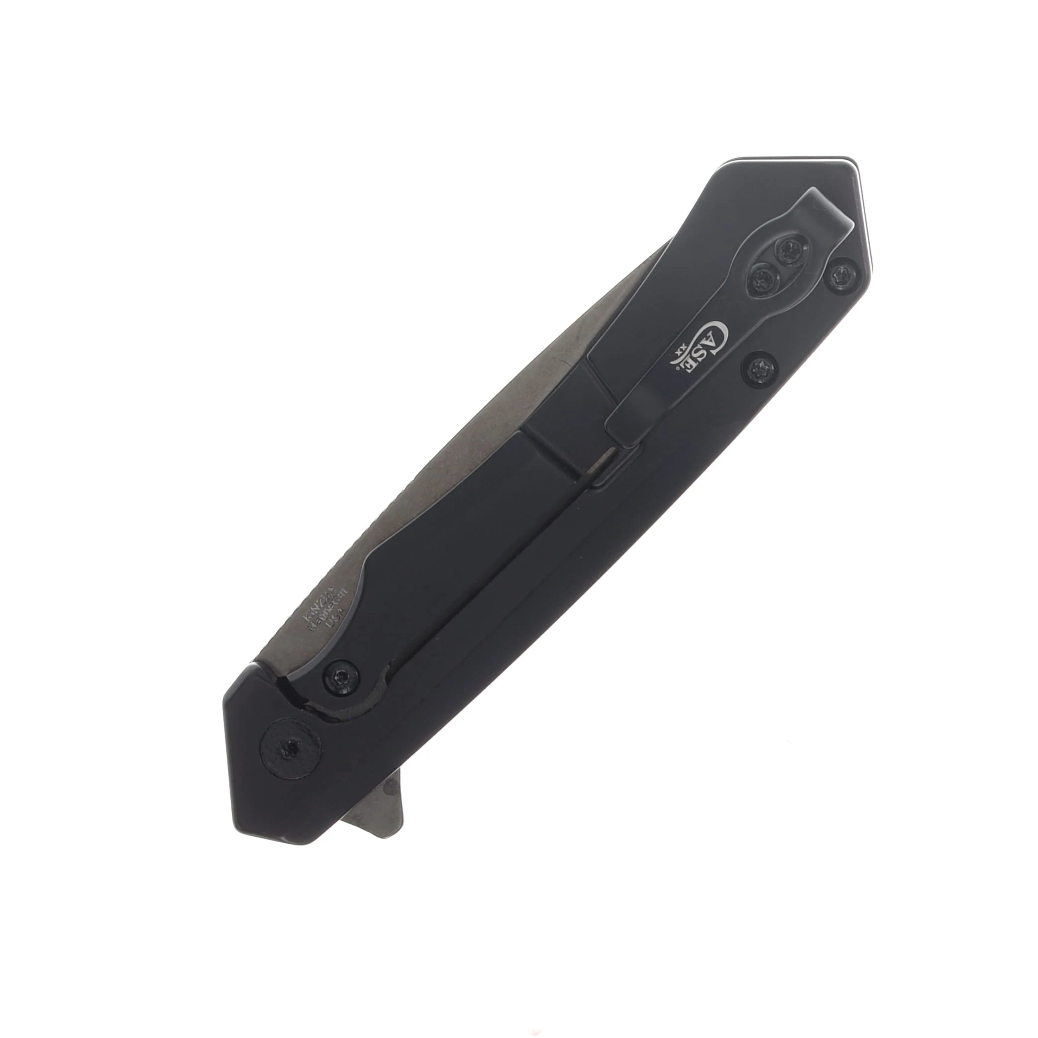 Case Kinzua Mission Series Folding Knife BLK/BLK Magnacut Tanto Blade Aluminum Handle CA70953 View 6